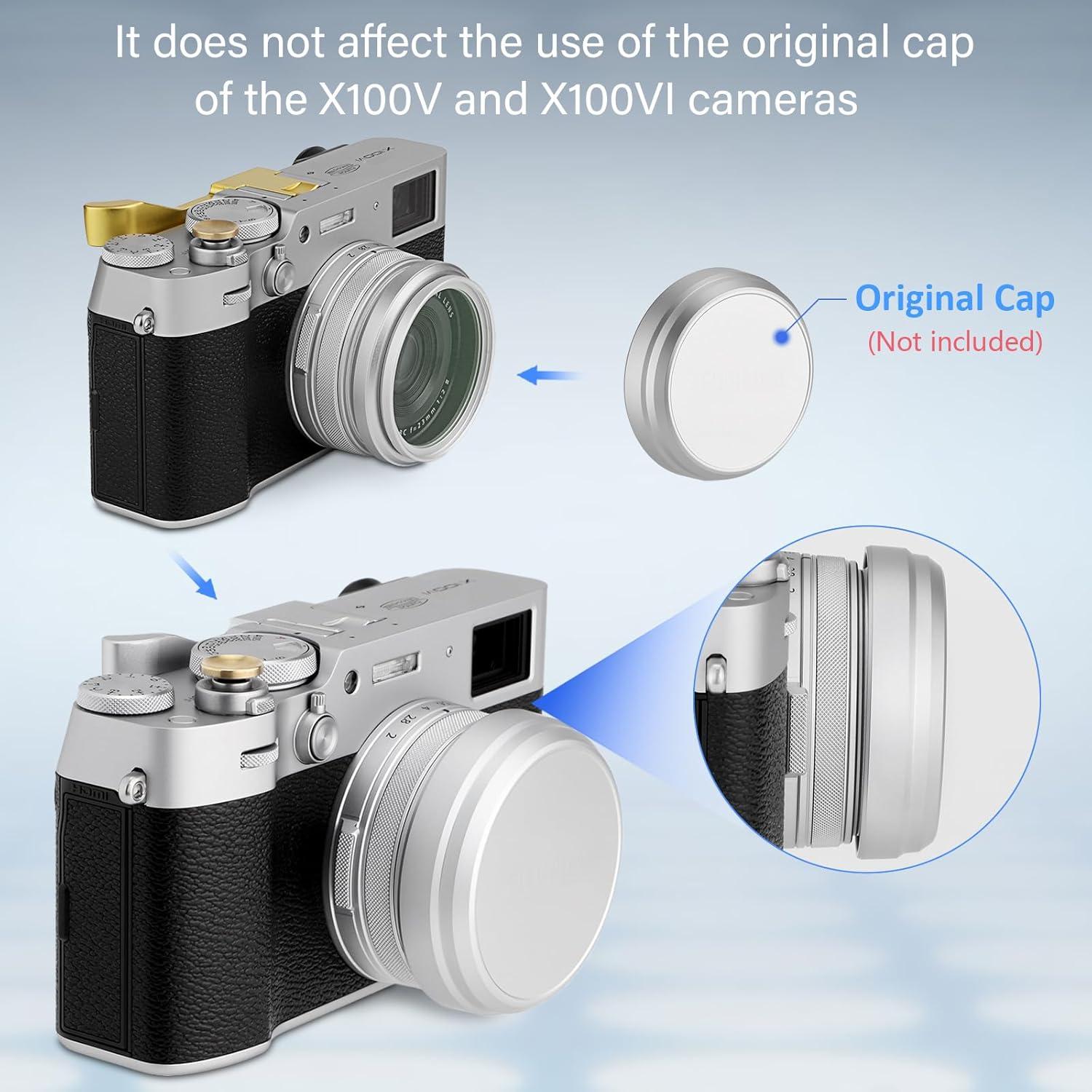 Anillo Adaptador de Filtro 49mm Haoge para Fujifilm X100V/X100VI