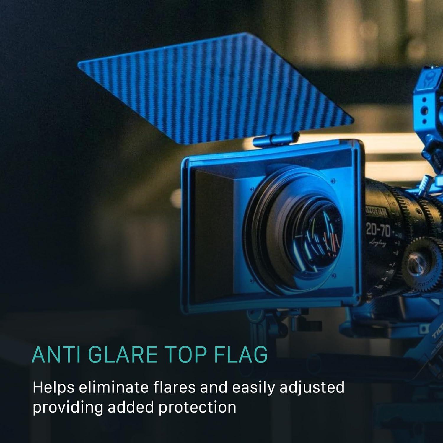 Mini Matte Box Tilta MB-T15 con adaptador de 15mm y filtros