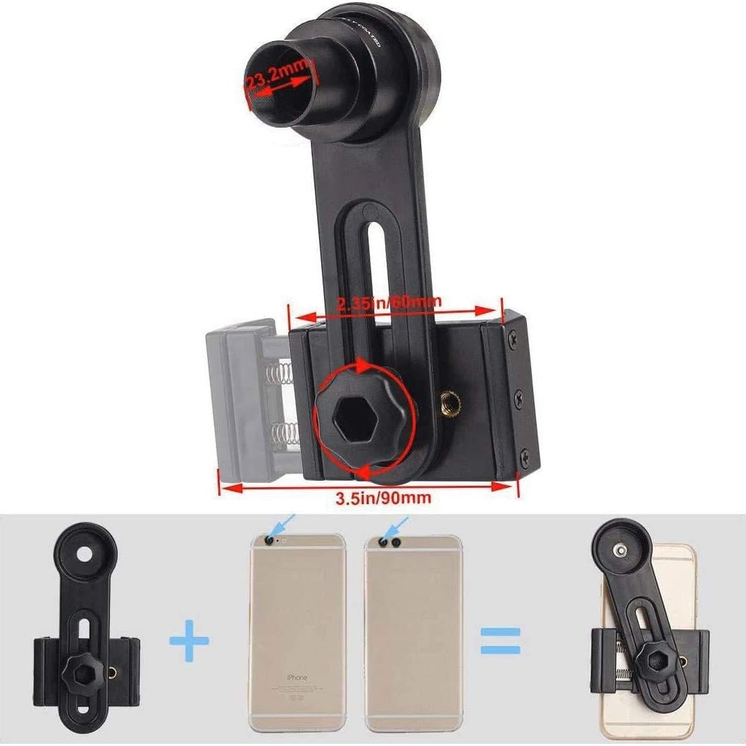 Adaptador de Cámara para Smartphone Celticbird 23.2mm Ocular 16X