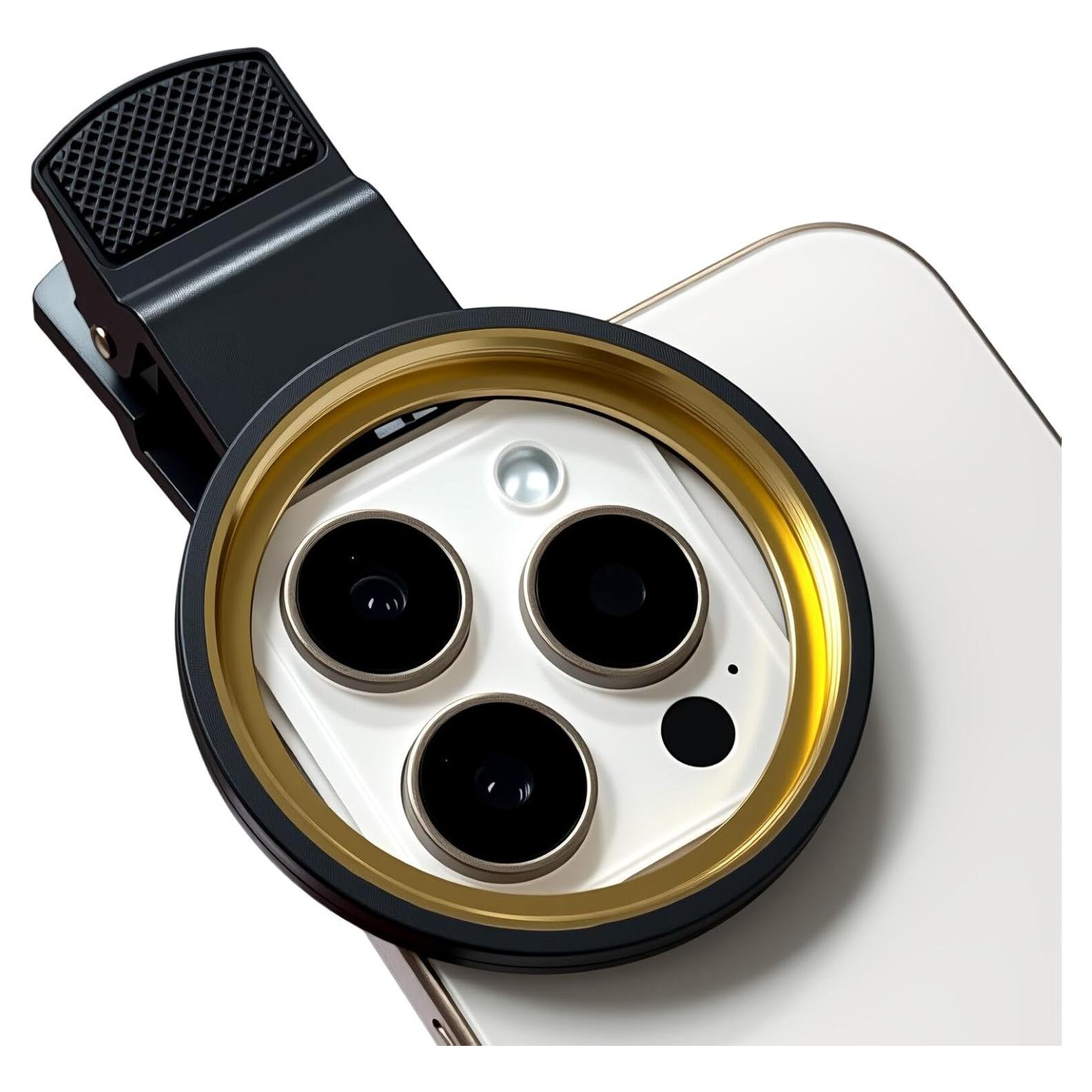 Clip Universal 52mm Yadsux para Lentes de Cámara de Teléfono Móvil