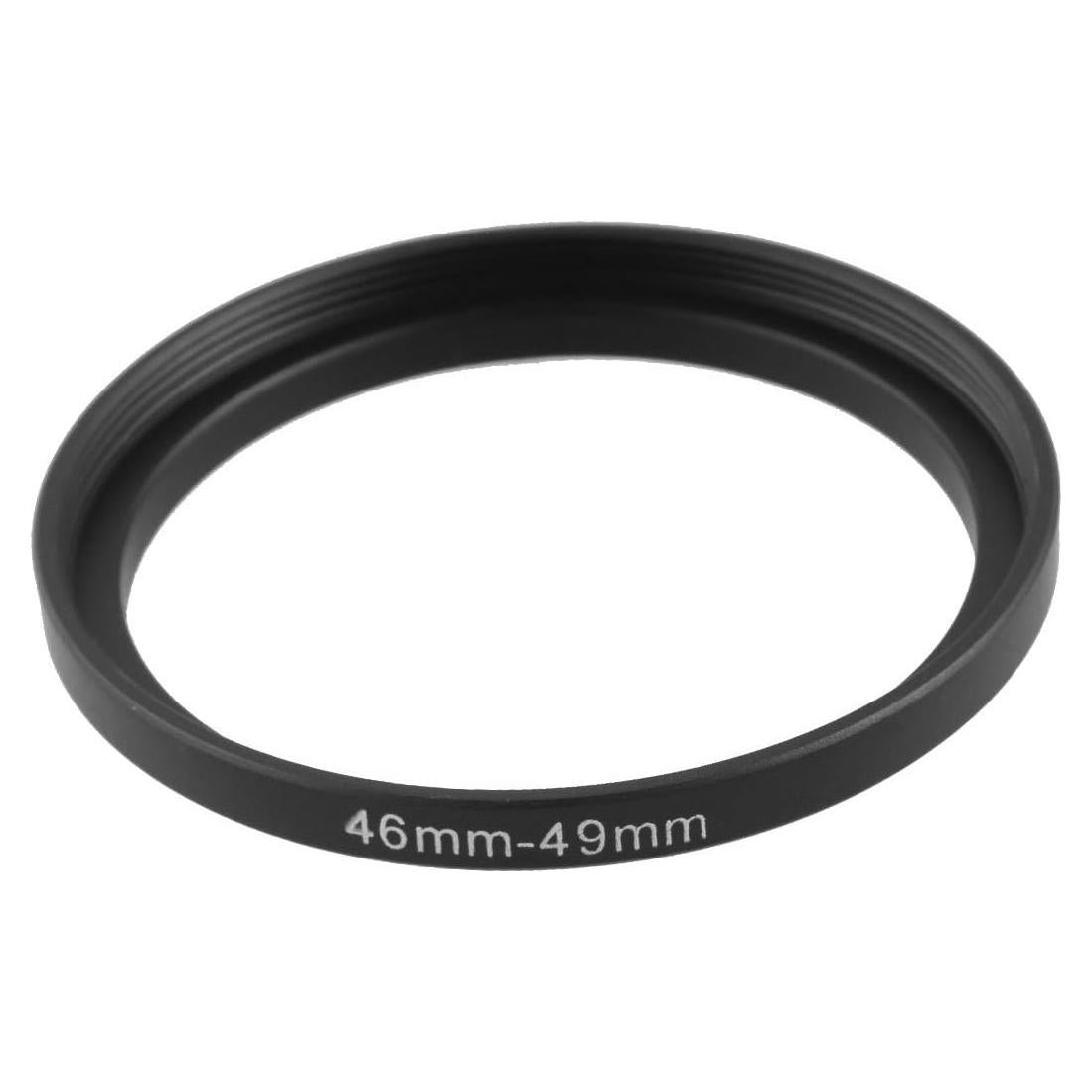 Adaptador de Anillo de Filtro uxcell 46mm a 49mm Metal Negro
