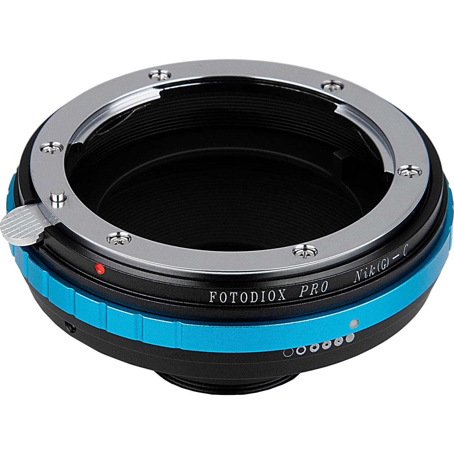 Adaptador Fotodiox Pro Nikon F a C-Mount 2.54 cm Enfoque Infinito