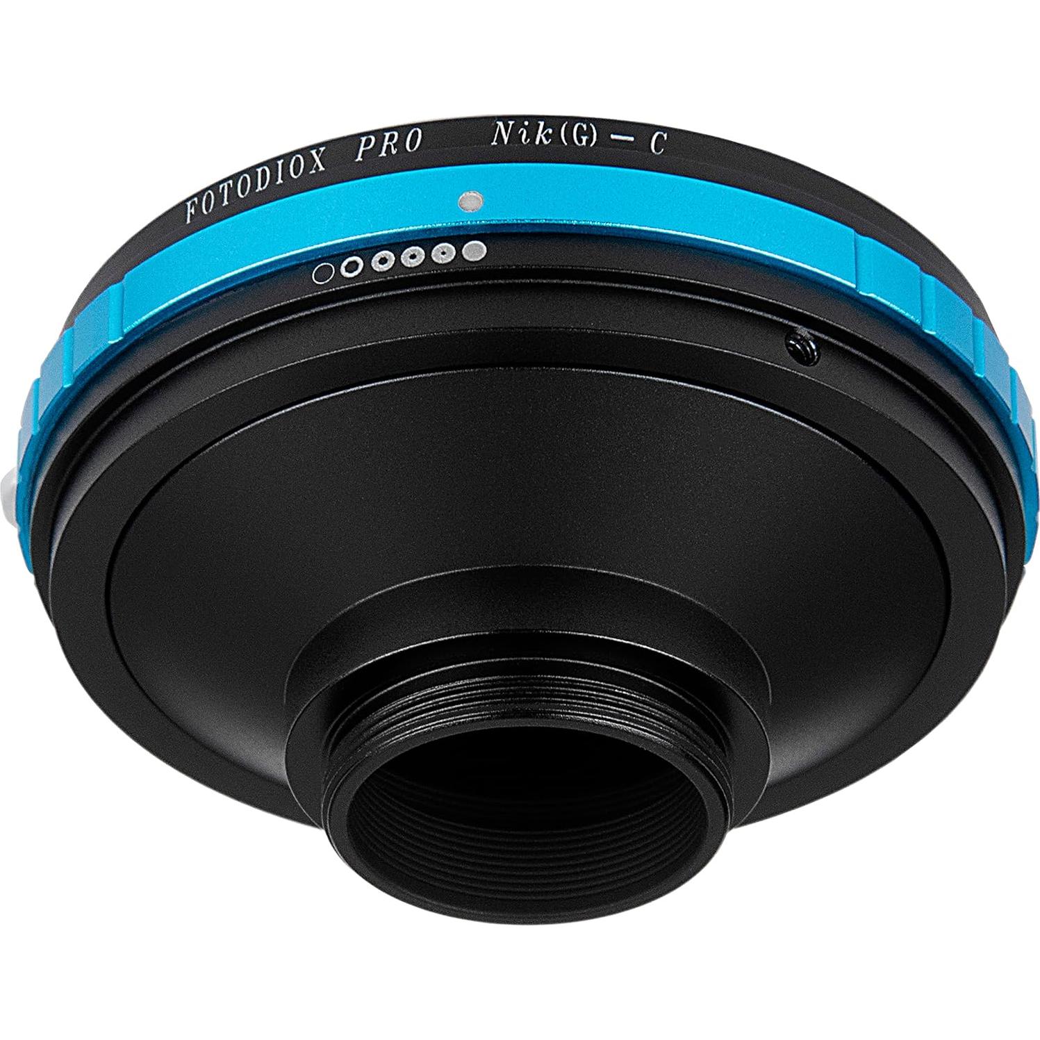 Adaptador Fotodiox Pro Nikon F a C-Mount 2.54 cm Enfoque Infinito