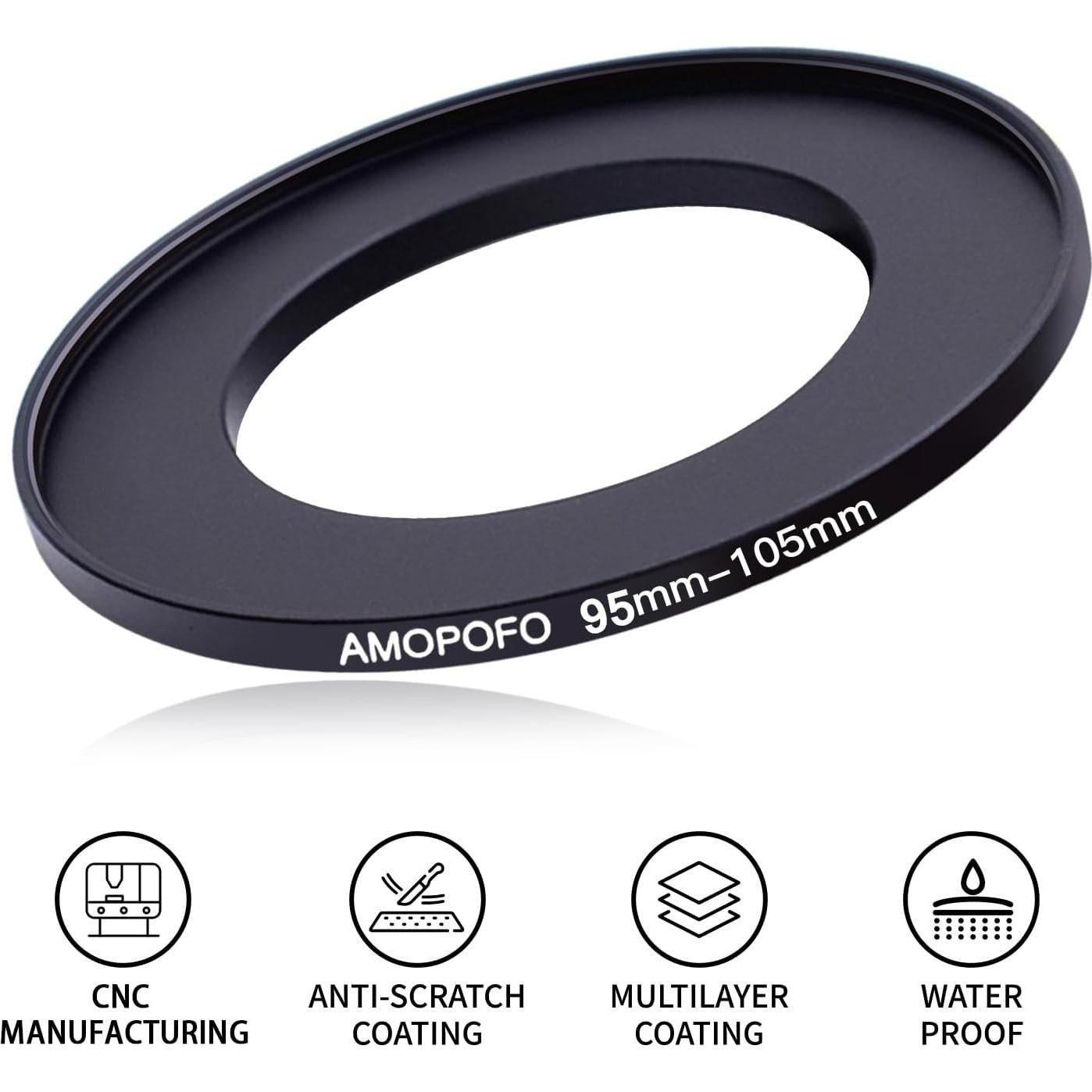 Anillo Adaptador de Filtro 95-105 mm Aluminio CNC AMOPOFO