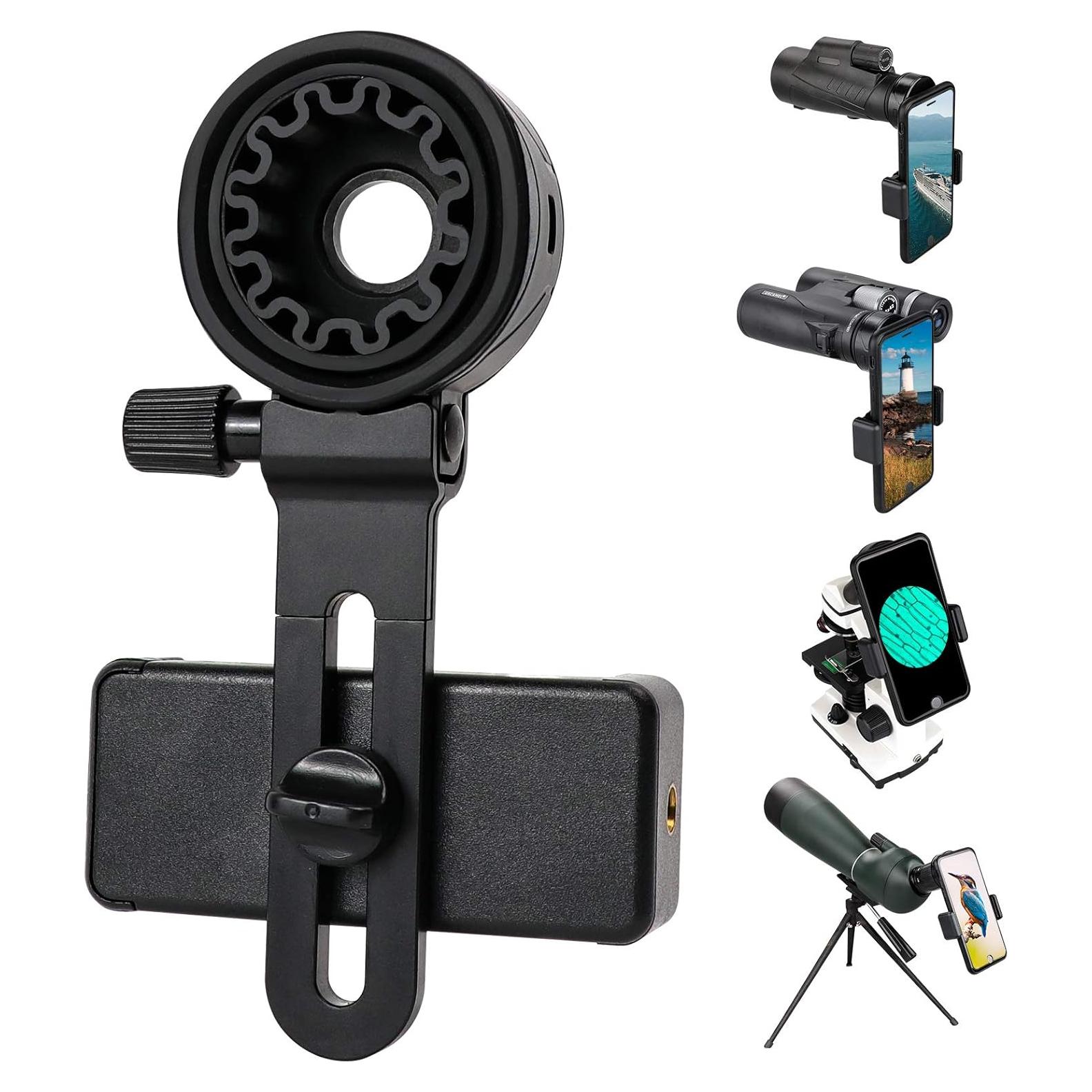 Adaptador de Telescopio para Teléfono LAKWAR LK-19 Ajustable