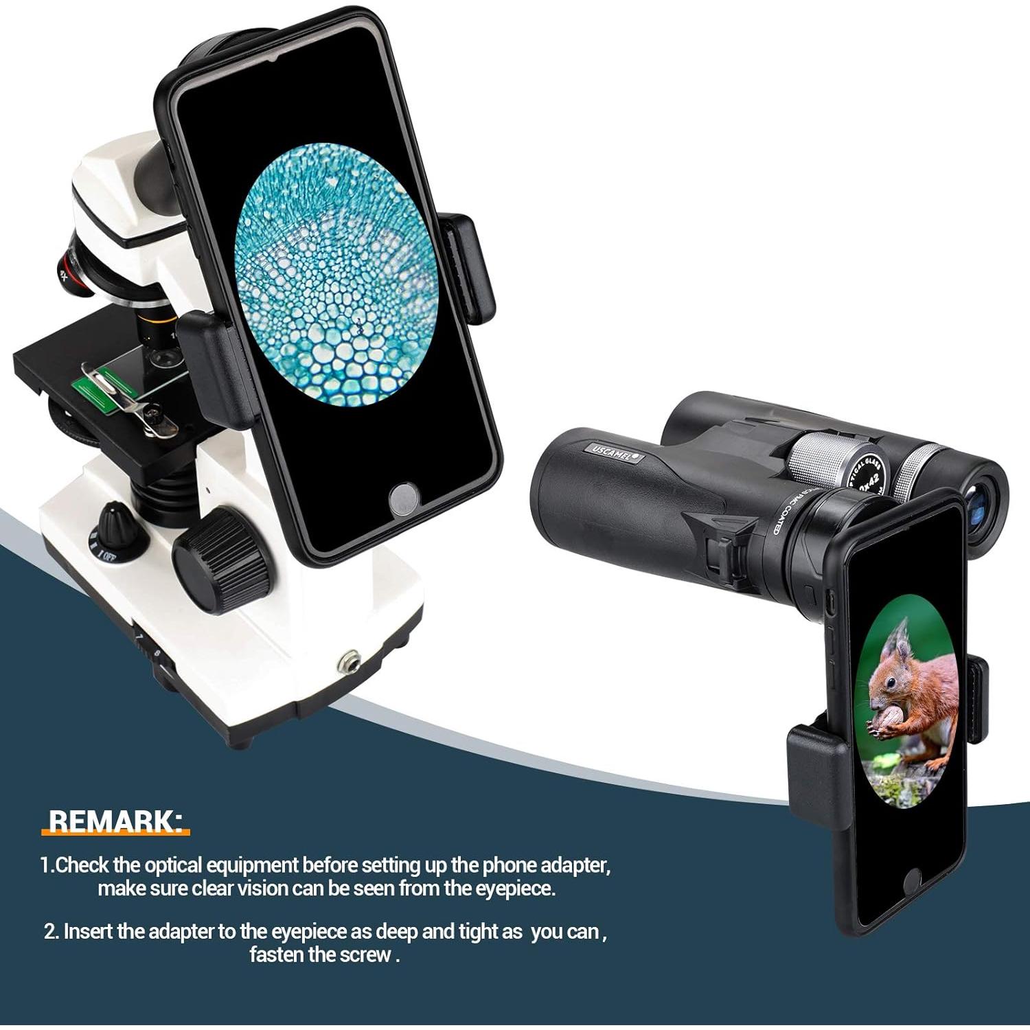 Adaptador de Telescopio para Teléfono LAKWAR LK-19 Ajustable