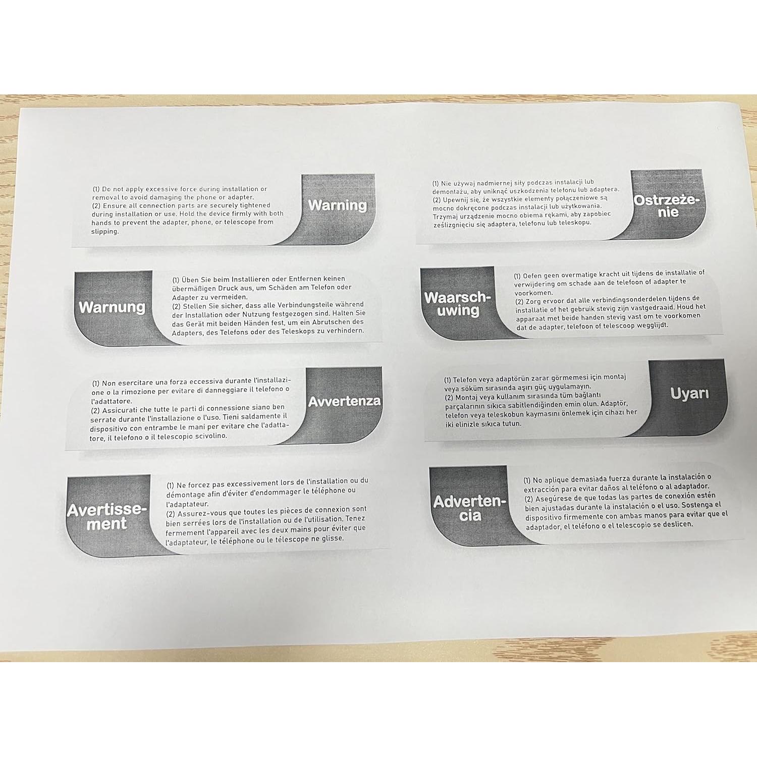 Adaptador de Telescopio para Teléfono LAKWAR LK-19 Ajustable