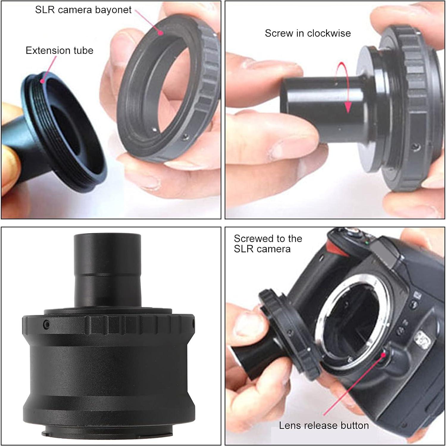 Adaptador de lente T para cámara SLR Serounder M42x0.75