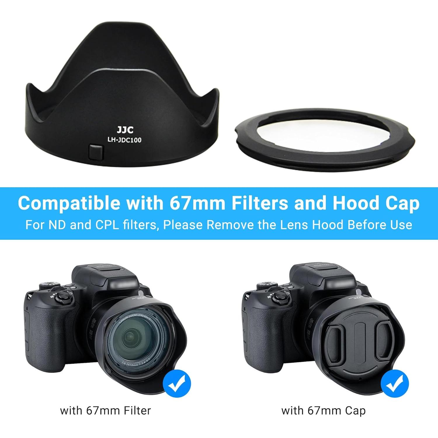 Capucha de Lente JJC LH-JDC100 para Canon PowerShot 67mm