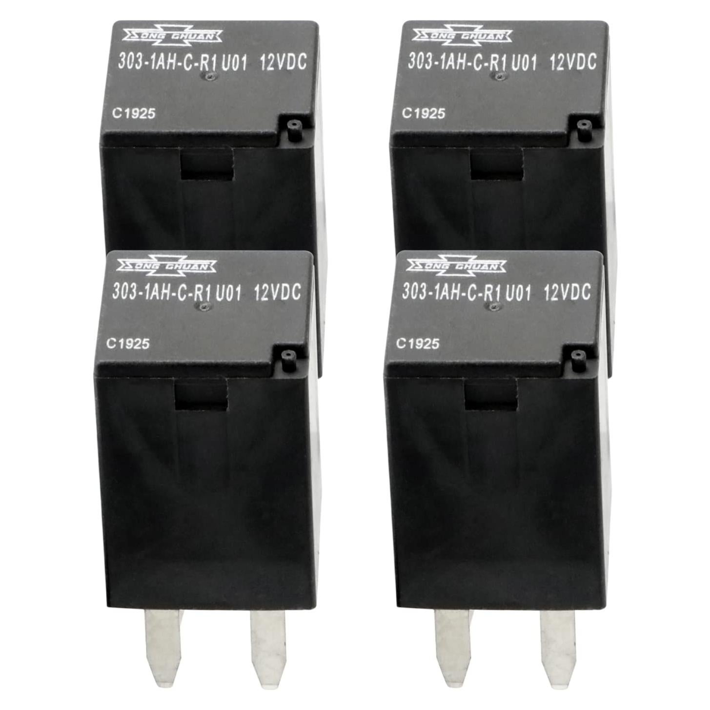 Paquete de 4 Relés Automotrices Aeola 12VDC 20A para Polaris