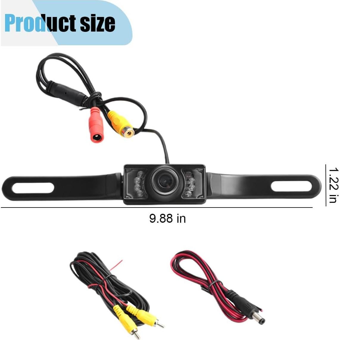 Cámara de Reversa LAINLOY HD 170° Nocturna Impermeable