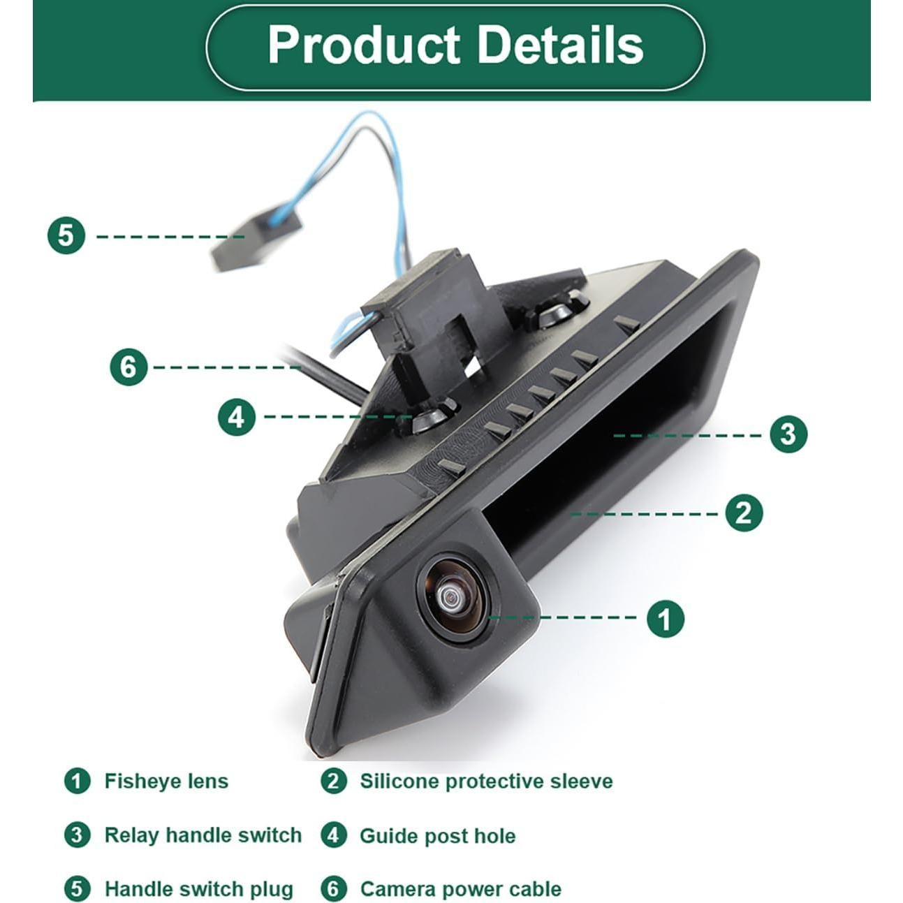 Cámara de Respaldo AHD 1080P GreenYi para BMW E82 E88 E90 E91