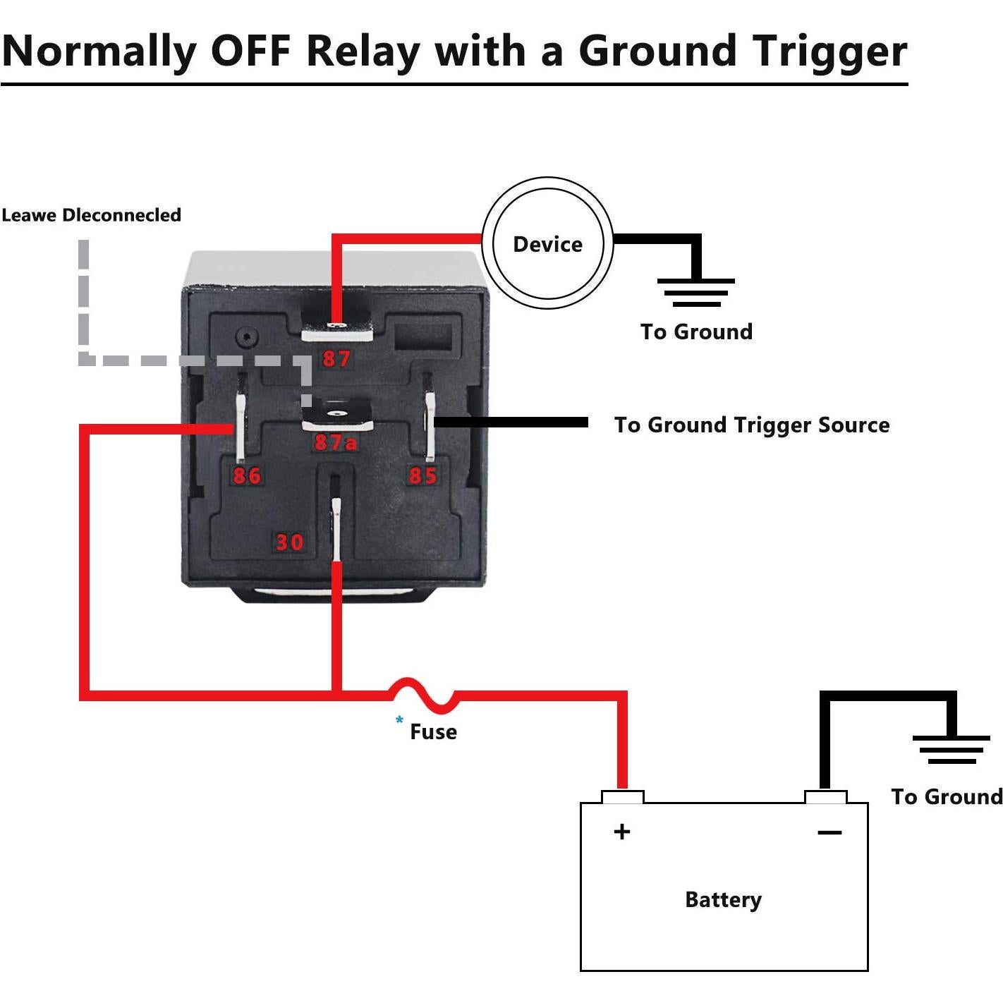 Relé Automotriz SPDT 12V 40A/30A Recoil 2 Pack con Zócalos