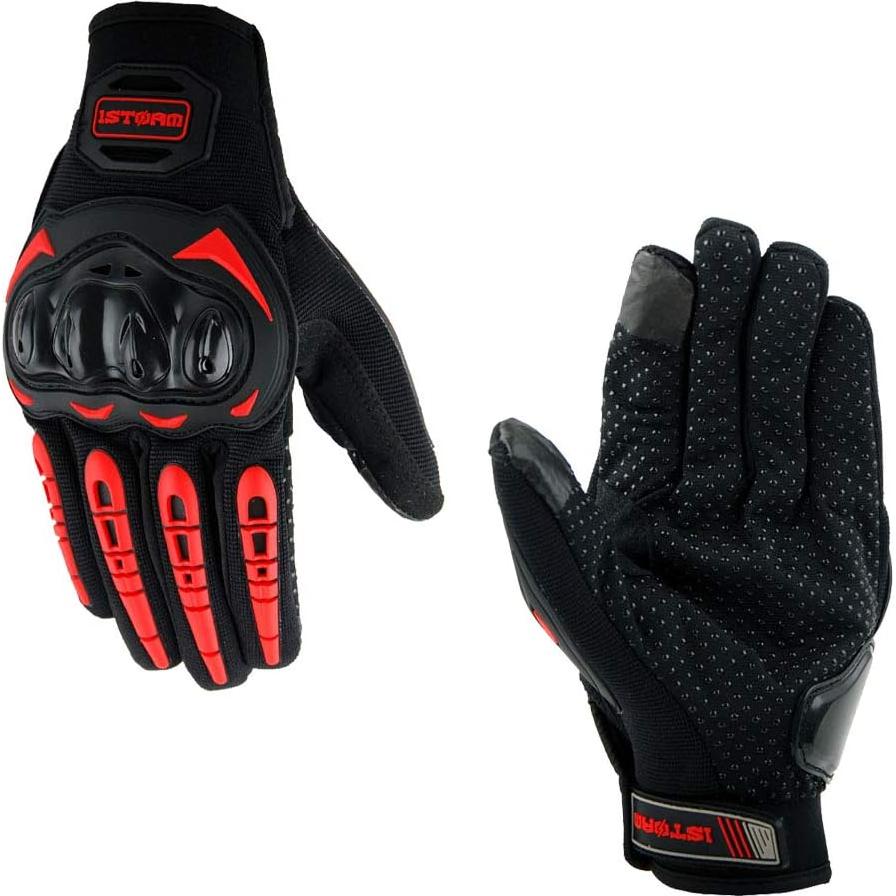 Casco de Motocross 1Storm JH601 Mediano Negro con Gafas y Guantes