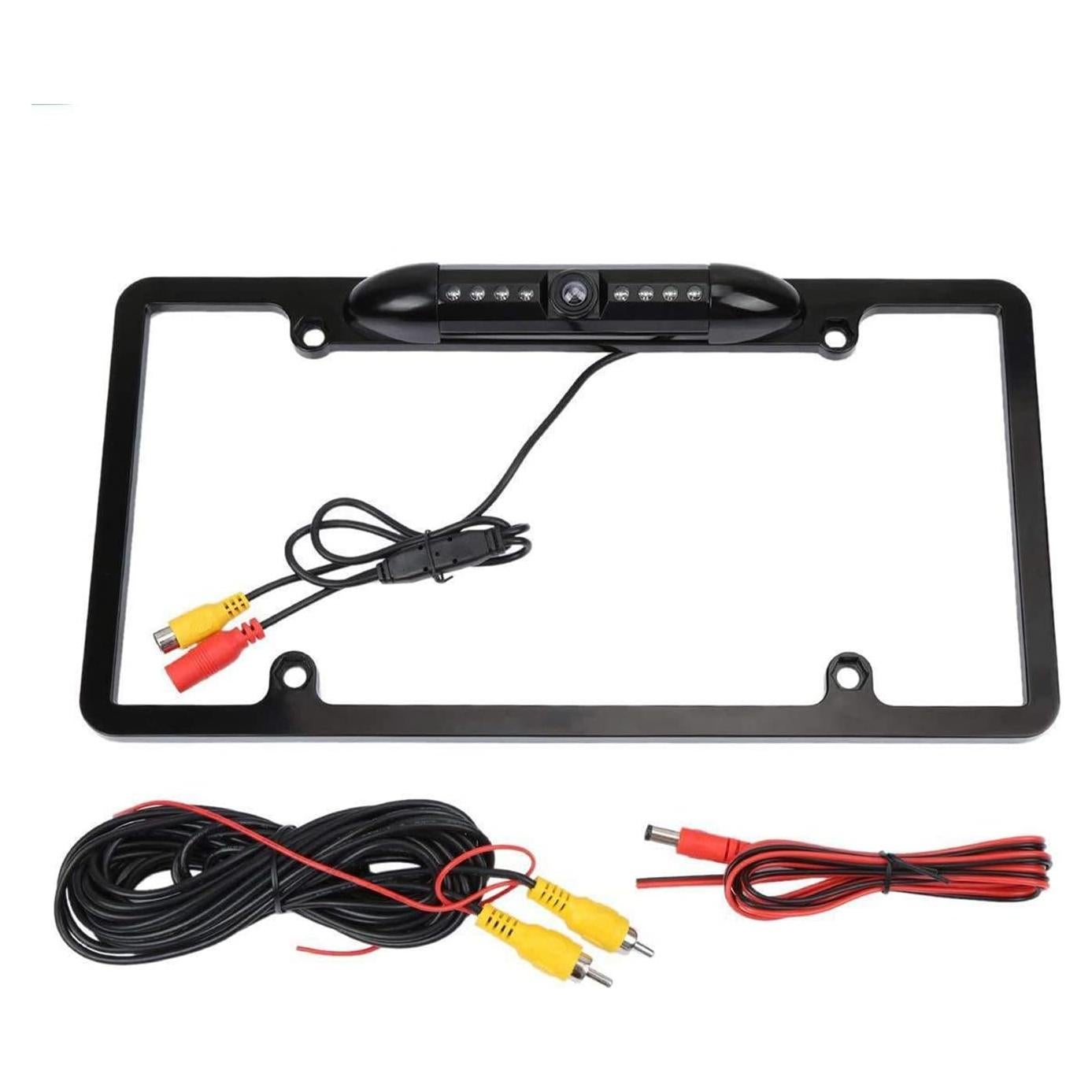 Marco de Placa de Licencia AOCISKA con Cámara de Respaldo 170°