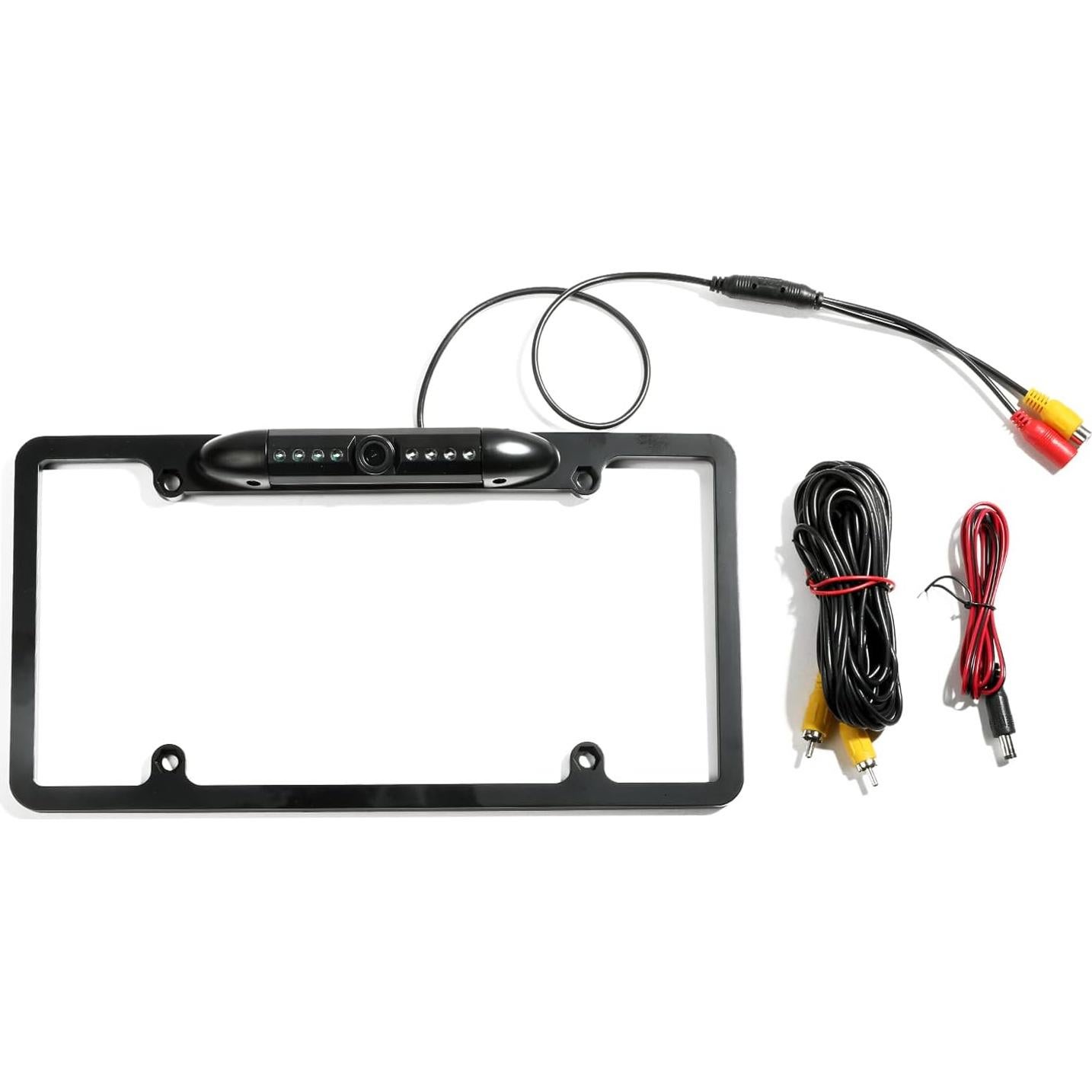 Marco de Placa de Licencia AOCISKA con Cámara de Respaldo 170°