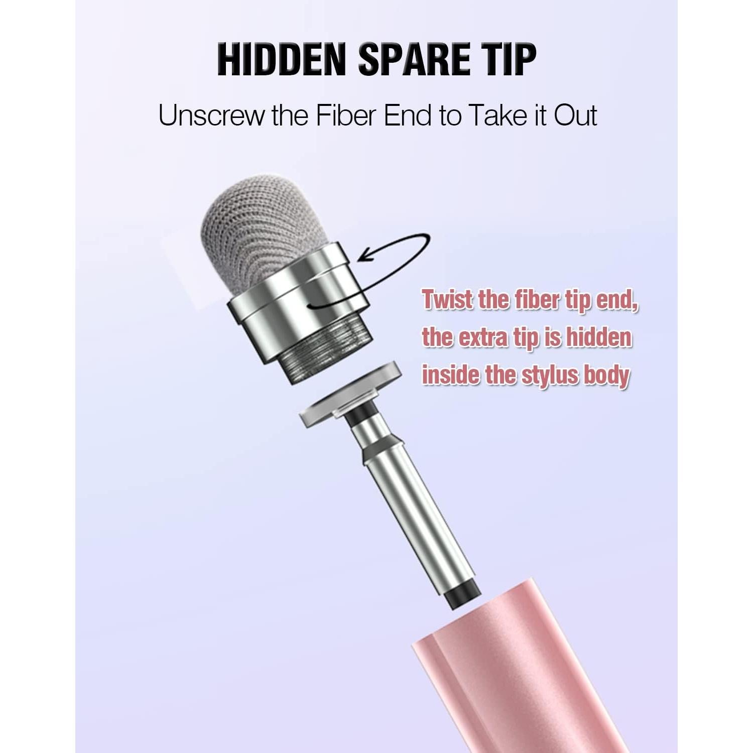 Lápiz Stylus Universal AmberVec 2 en 1 Alta Precisión 3 Pzs