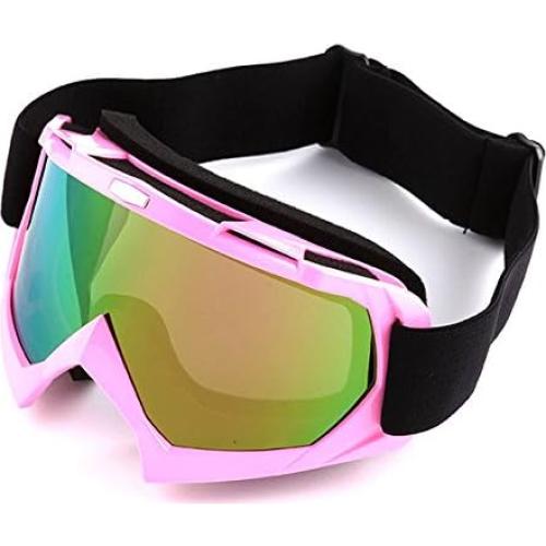 Casco de Motocross 1Storm JH601 Mediano Negro con Gafas y Guantes