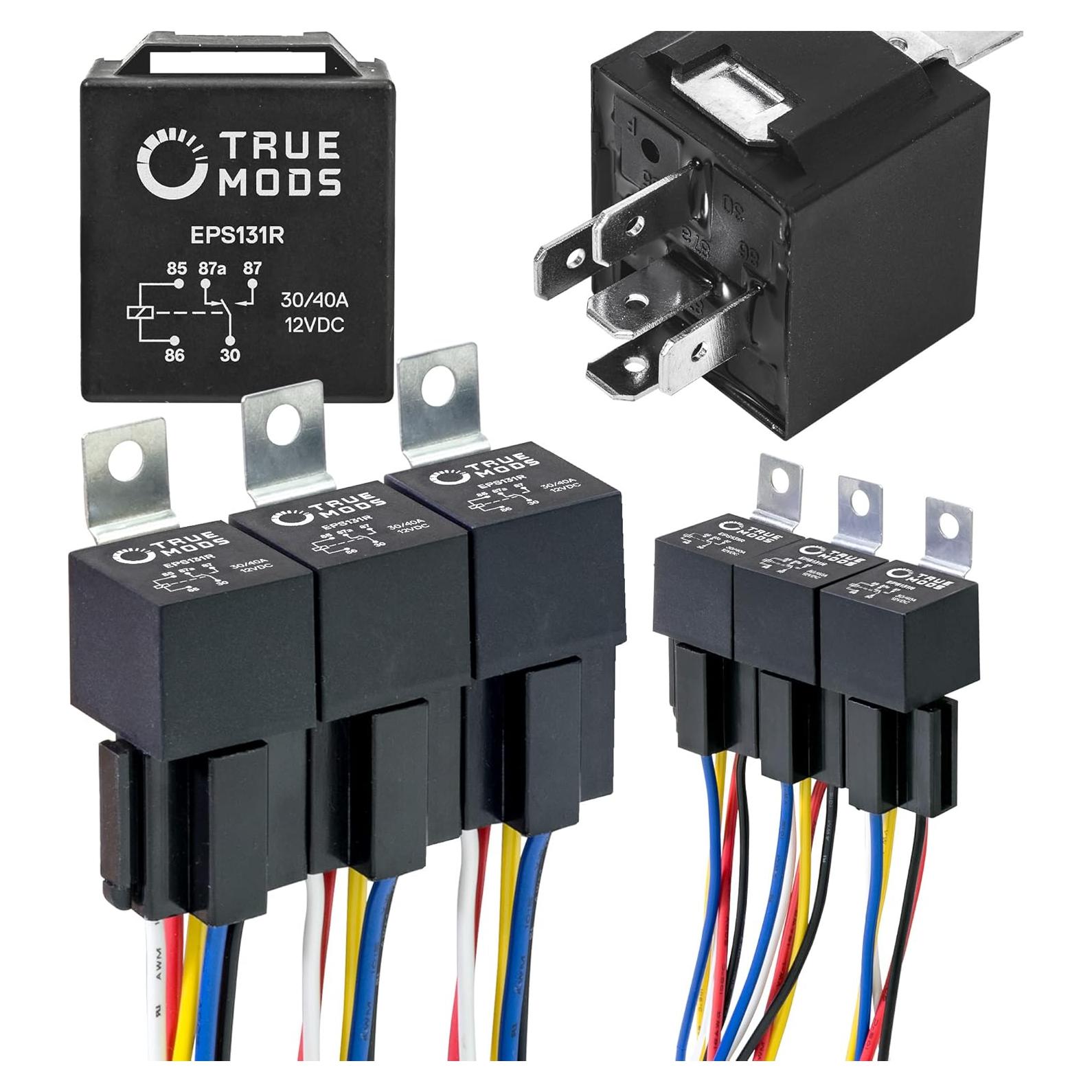 Kit de Relés Automotrices 12V 6 Piezas Bosch 30/40A