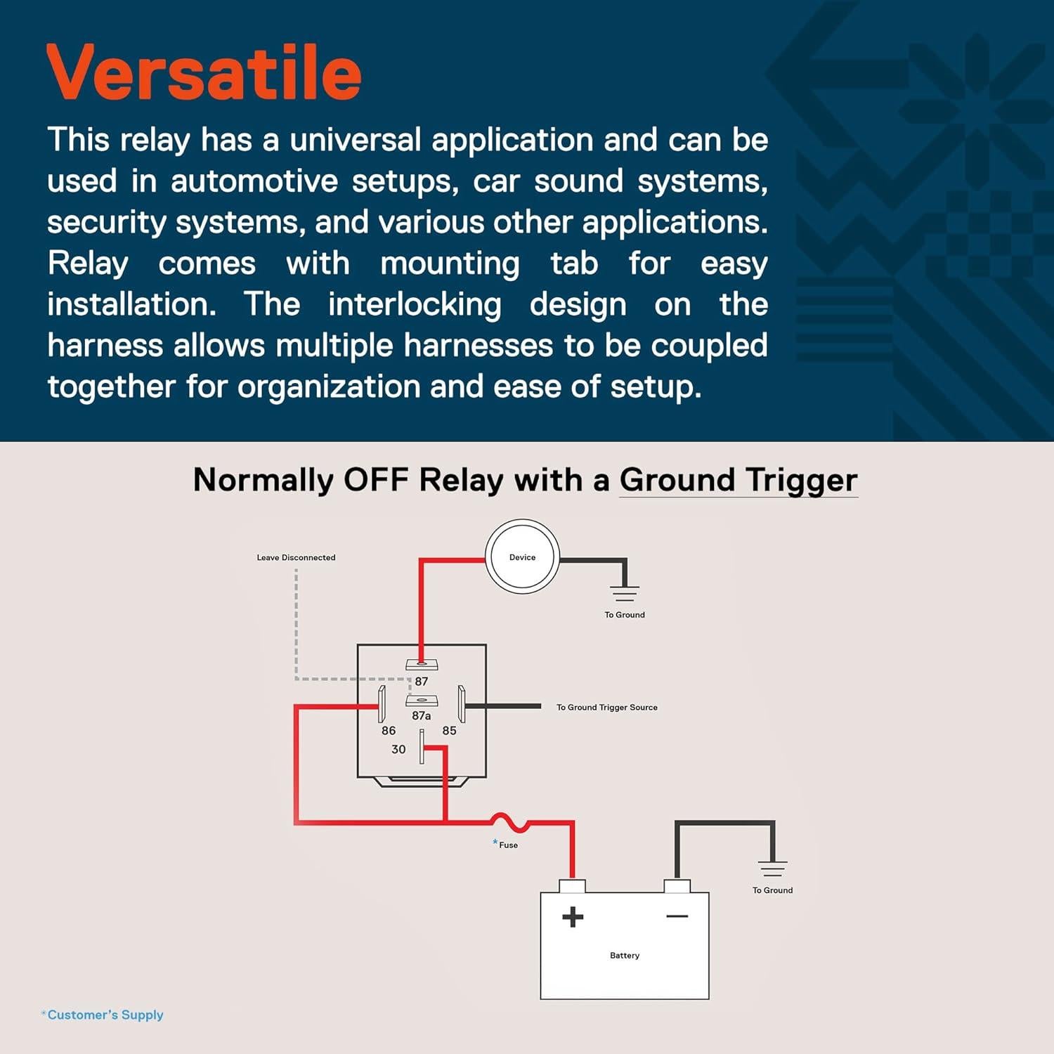 Kit de Relés Automotrices 12V 6 Piezas Bosch 30/40A