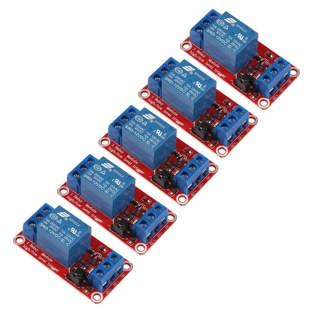 Módulo de Relé 1 Canal DC 12V AOICRIE con Aislamiento