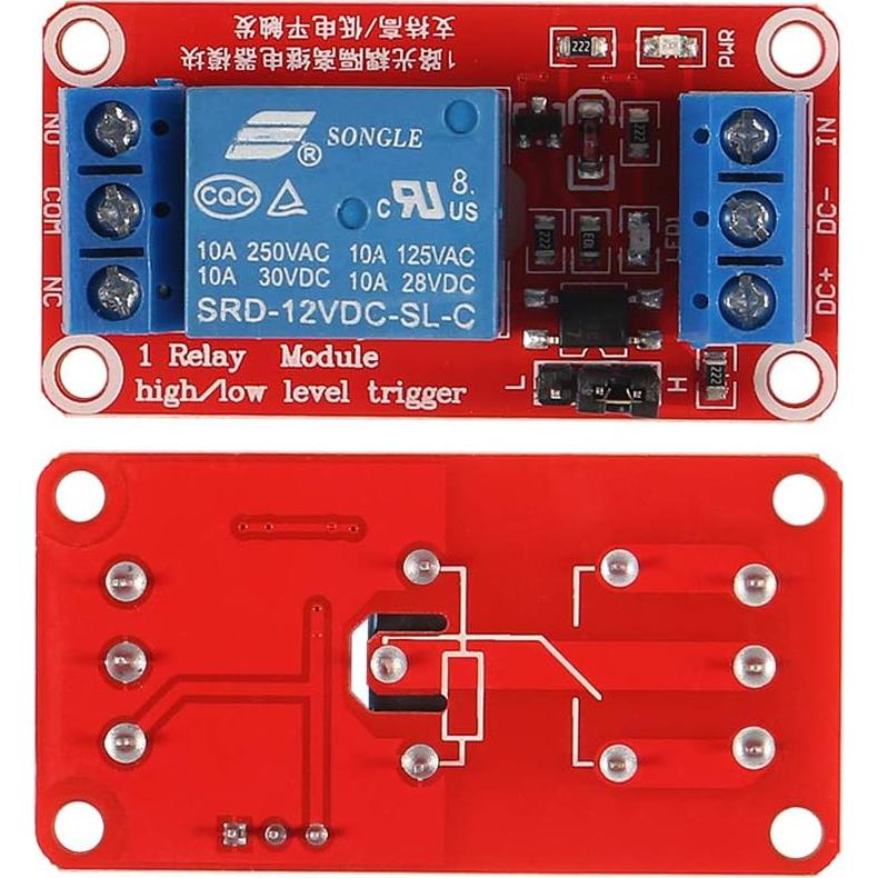Módulo de Relé 1 Canal DC 12V AOICRIE con Aislamiento