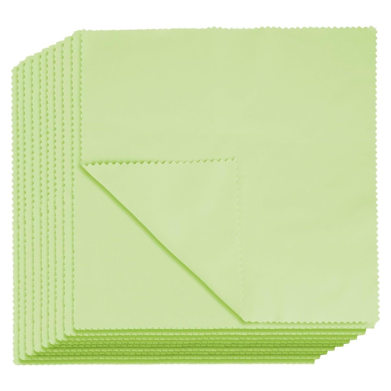 10 Paños de Microfibra Suede Hbxdeco 20x20cm Verde