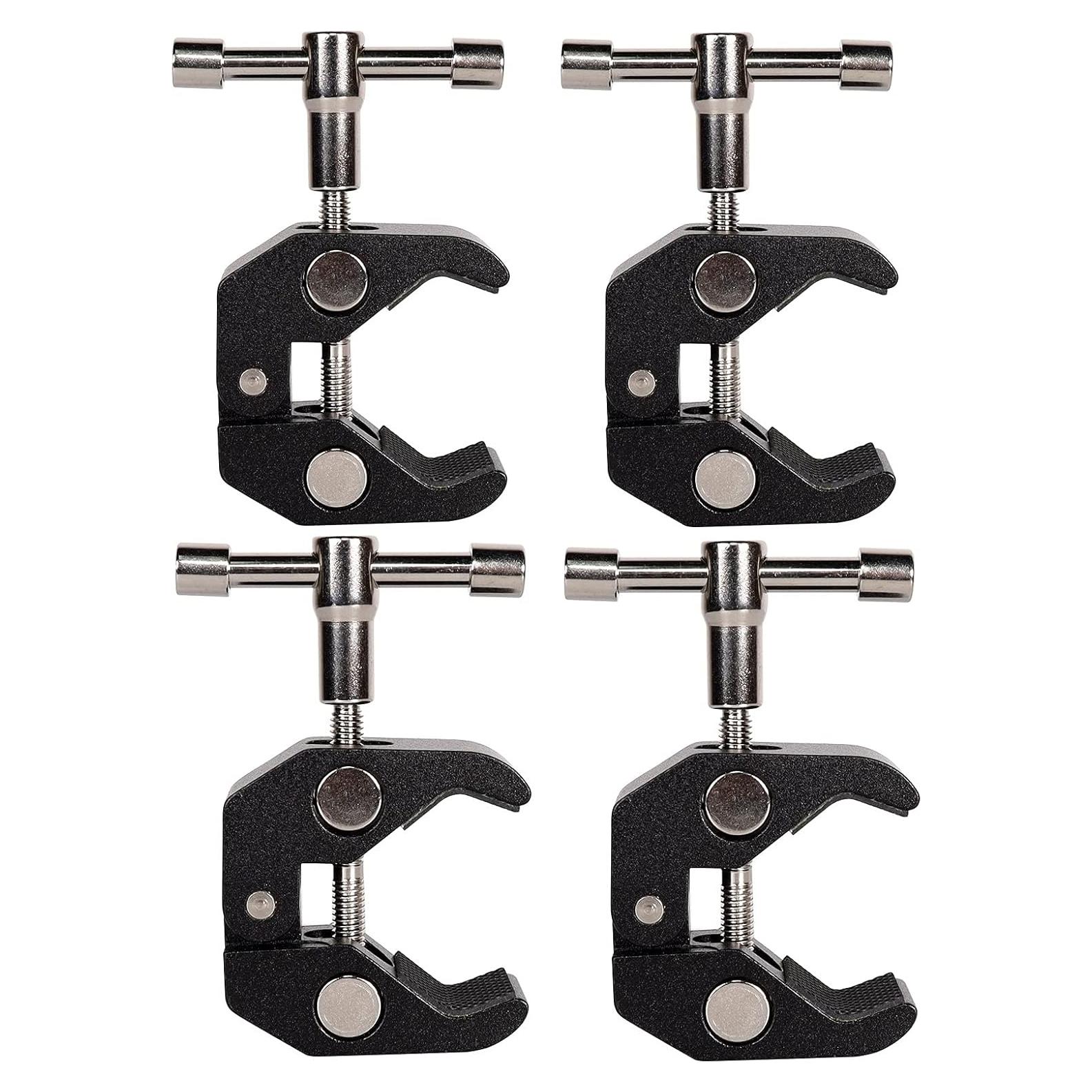 4 Super Clamp QYXINC con rosca 1/4 y 3/8 para fotografía