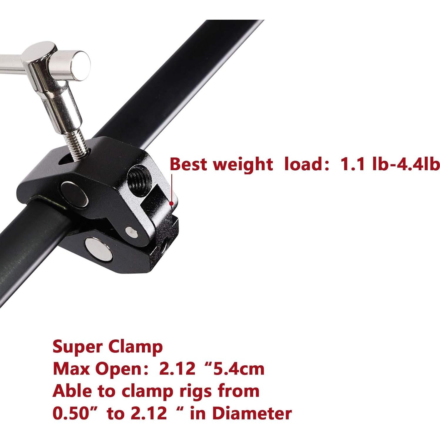 4 Super Clamp QYXINC con rosca 1/4 y 3/8 para fotografía