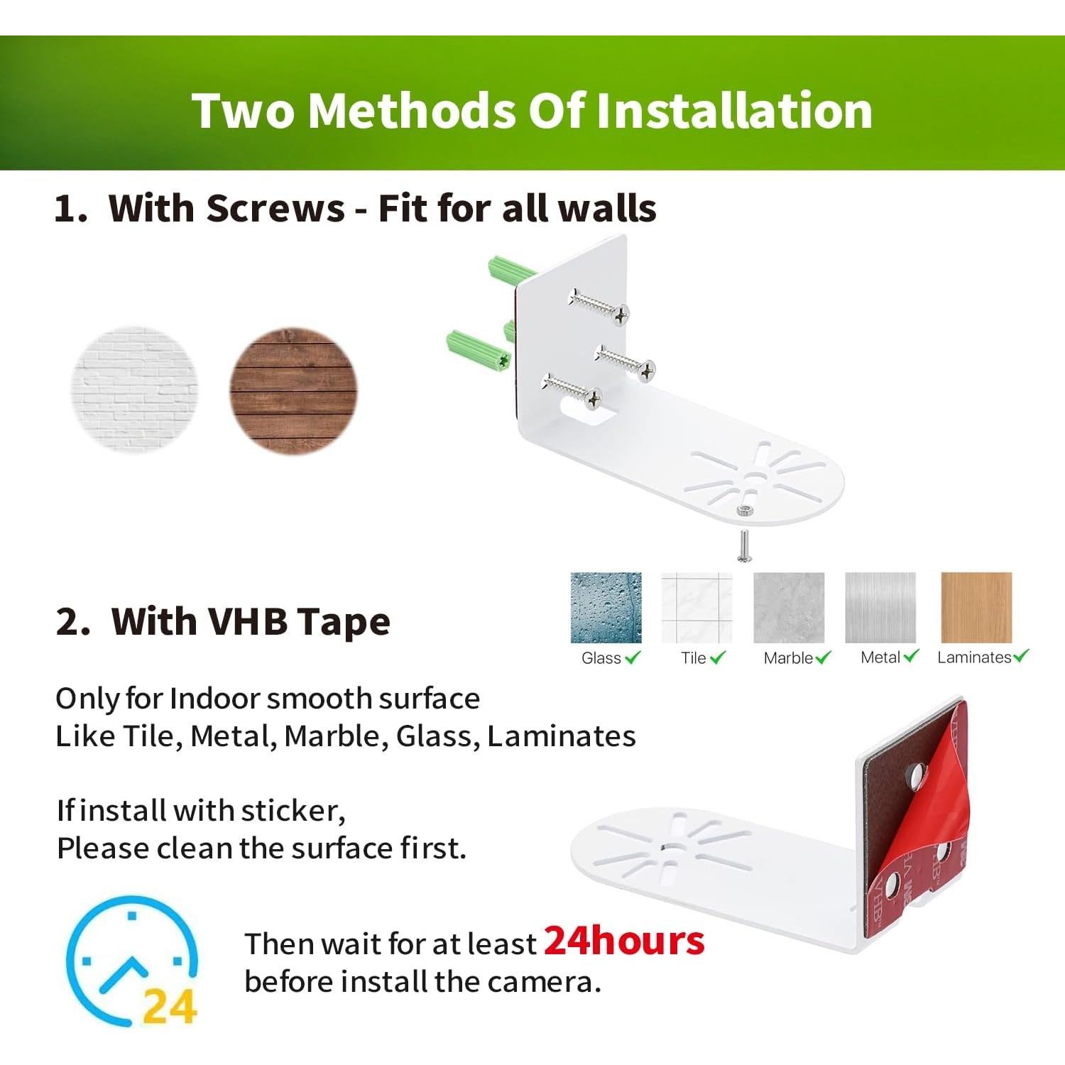 Soporte de Pared para Cámara Kasa EC70/KC410S - Metal Resistente