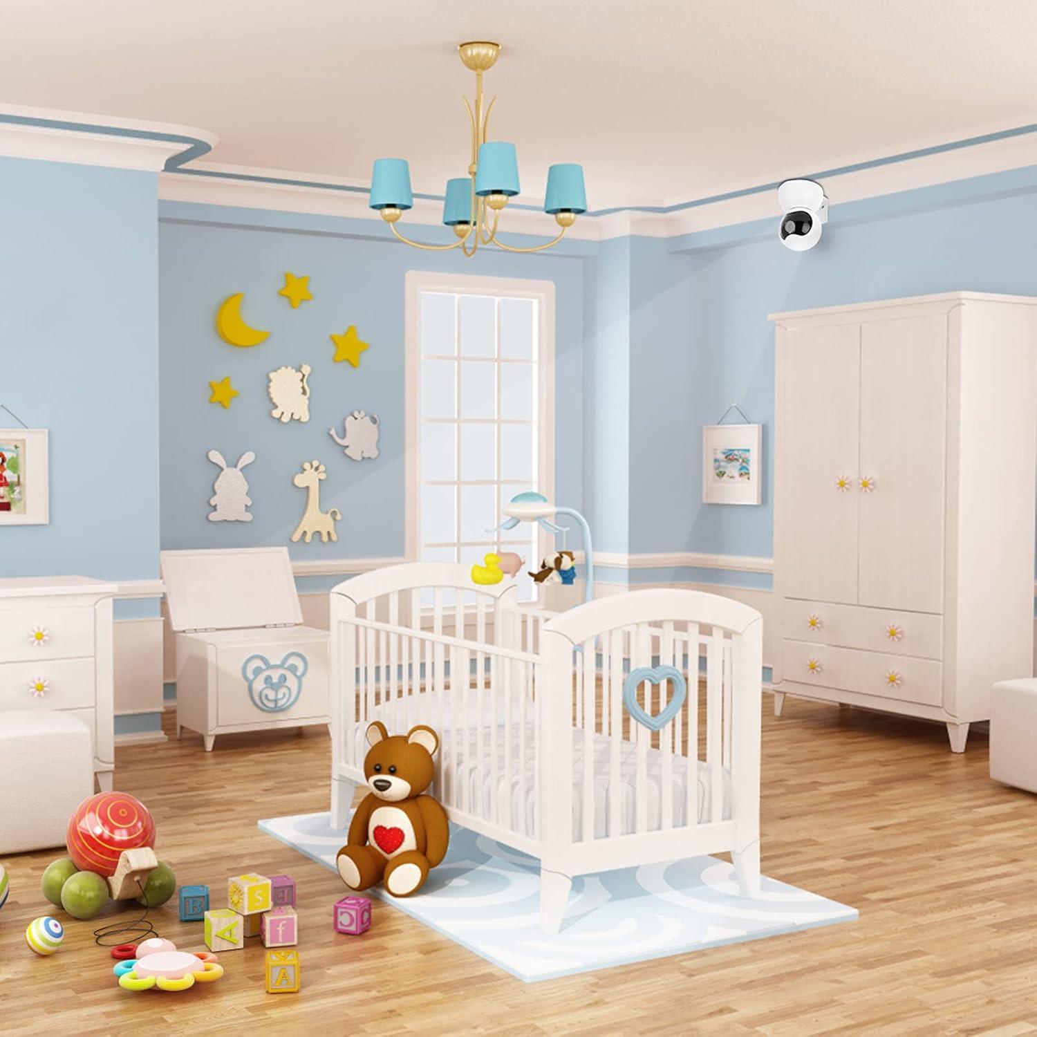 Estante de Pared Sumnacon para Cámara - Metal Blanco 3 Piezas