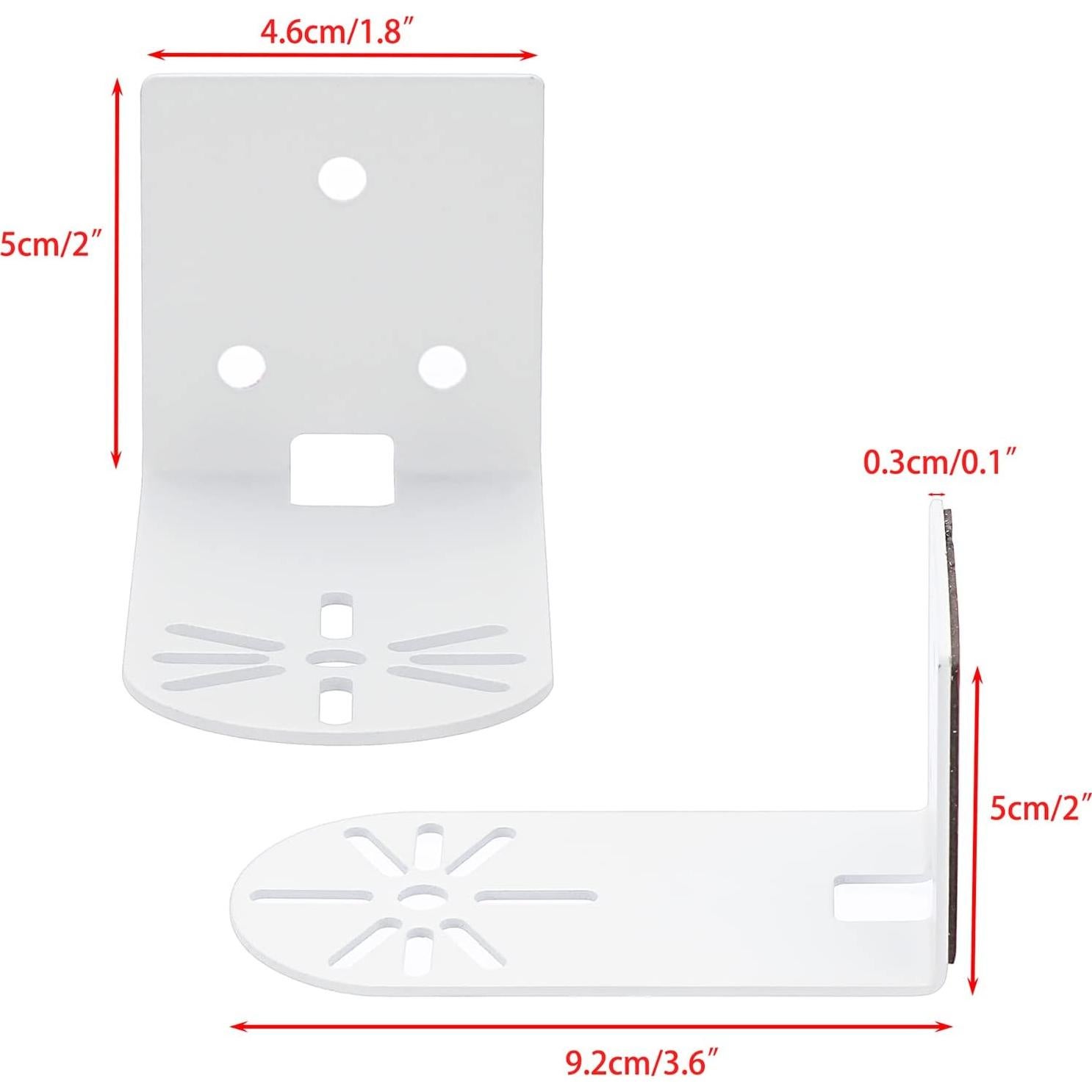 Estante de Pared Sumnacon para Cámara - Metal Blanco 3 Piezas