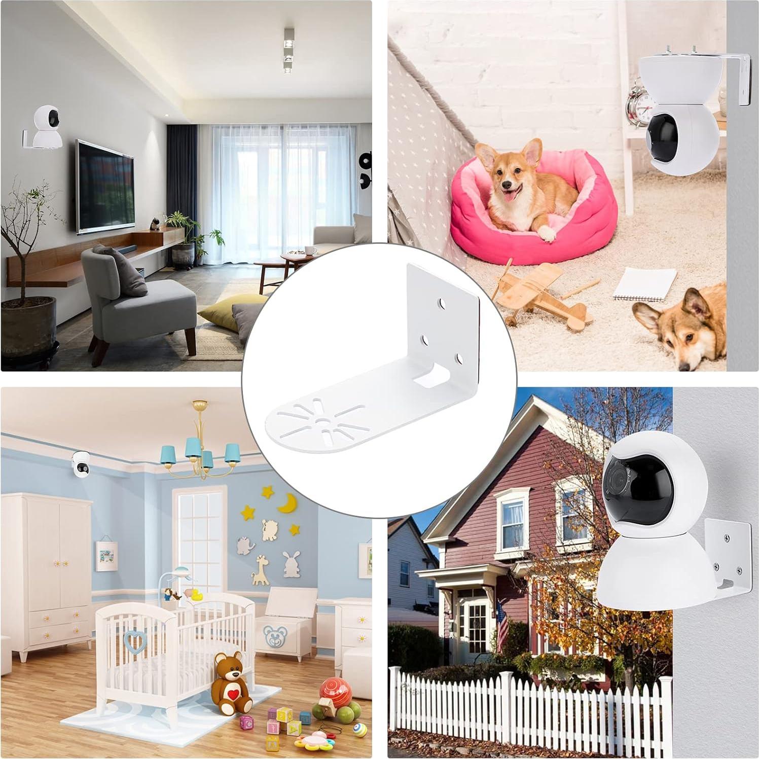 Estante de Pared Sumnacon para Cámara - Metal Blanco 3 Piezas