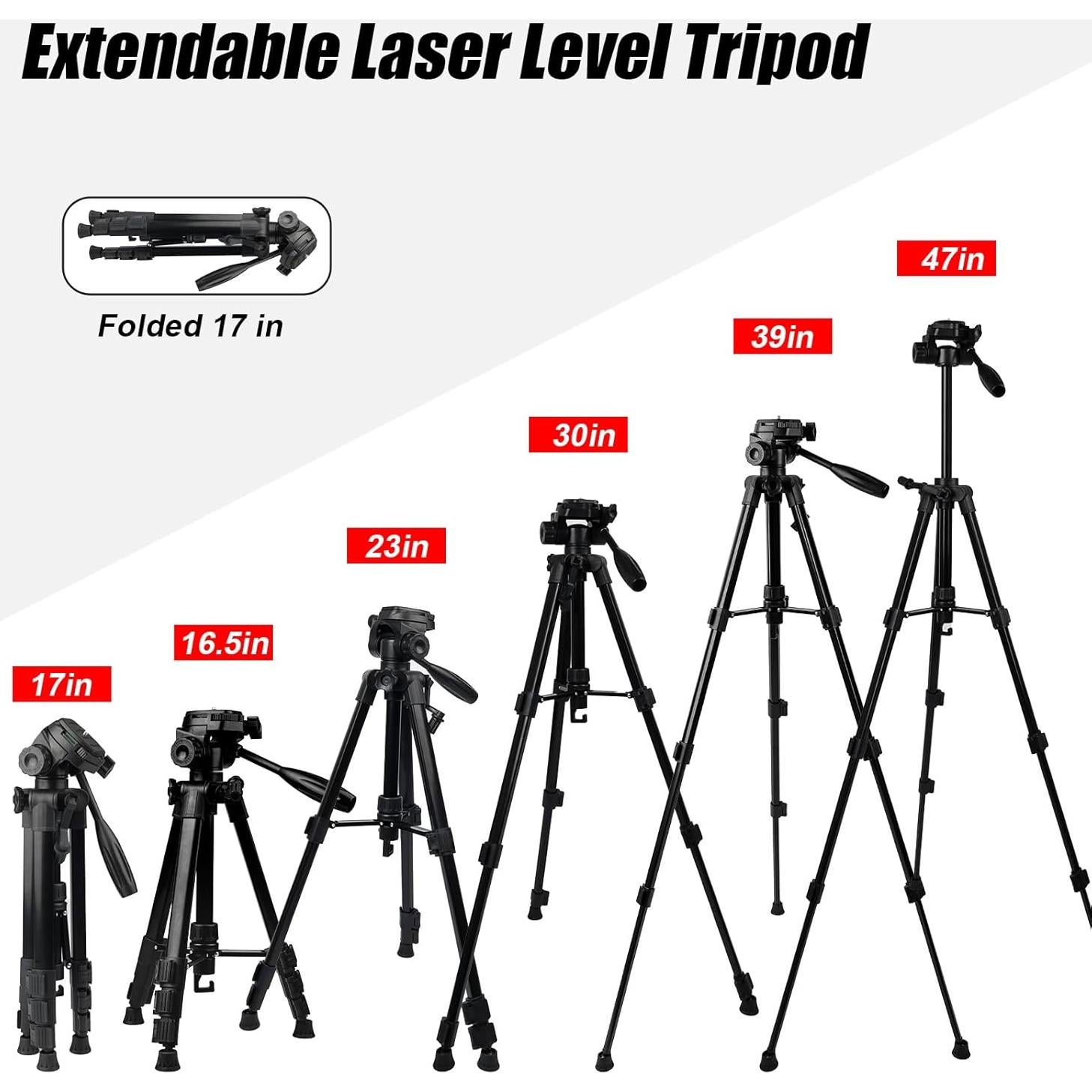 Trípode VNW 47" (119 cm) con nivel de burbuja y placa rápida