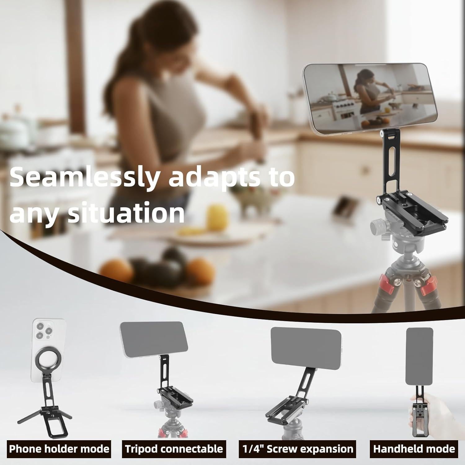 Soporte de trípode magnético FIFIELD para iPhone 12-16 Pro Max