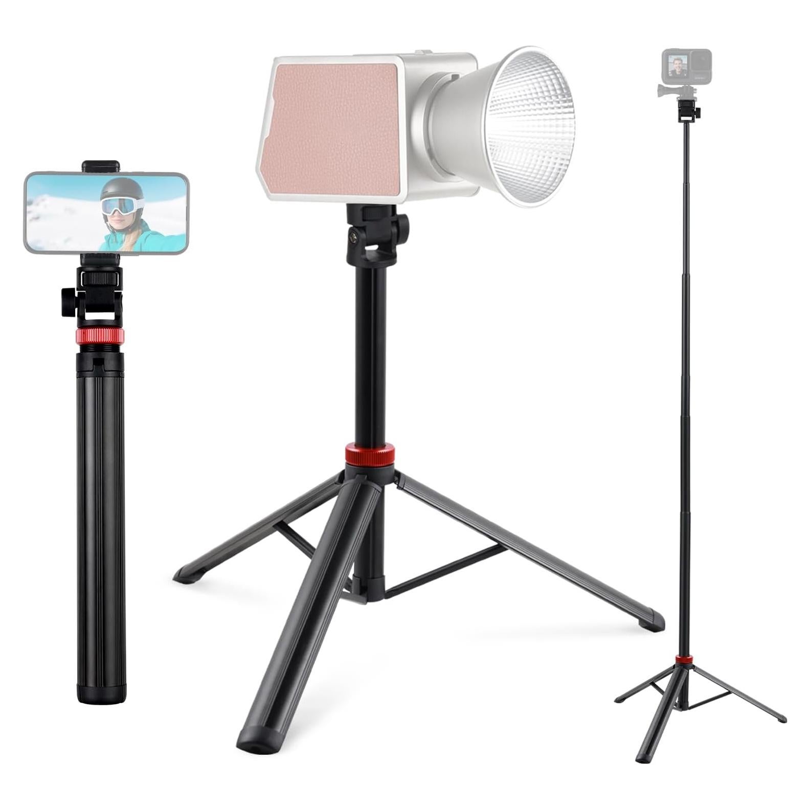 Trípode de Aluminio YSKE 205 cm Ajustable para Cámara y Luz