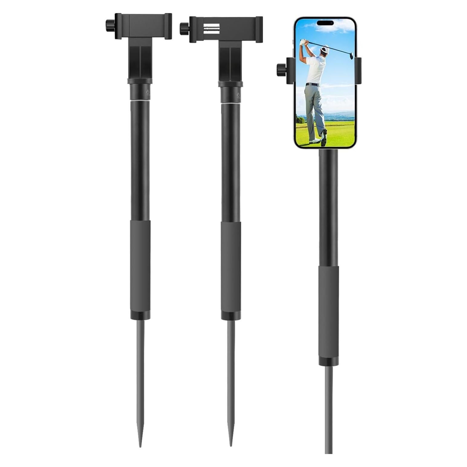 Bastón de Grabación de Golf WIGERLON Ajustable 45-116.8 cm