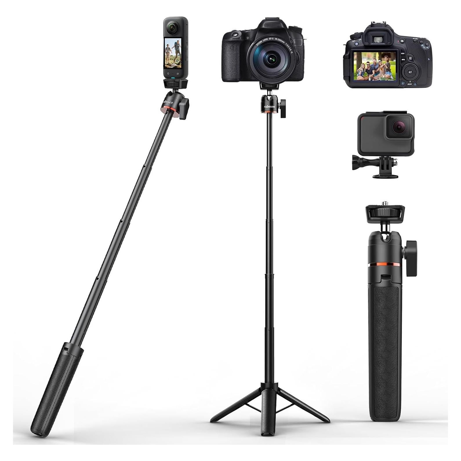 Trípode Mini Ajustable rubesee PL-1015 62.5cm para Cámara