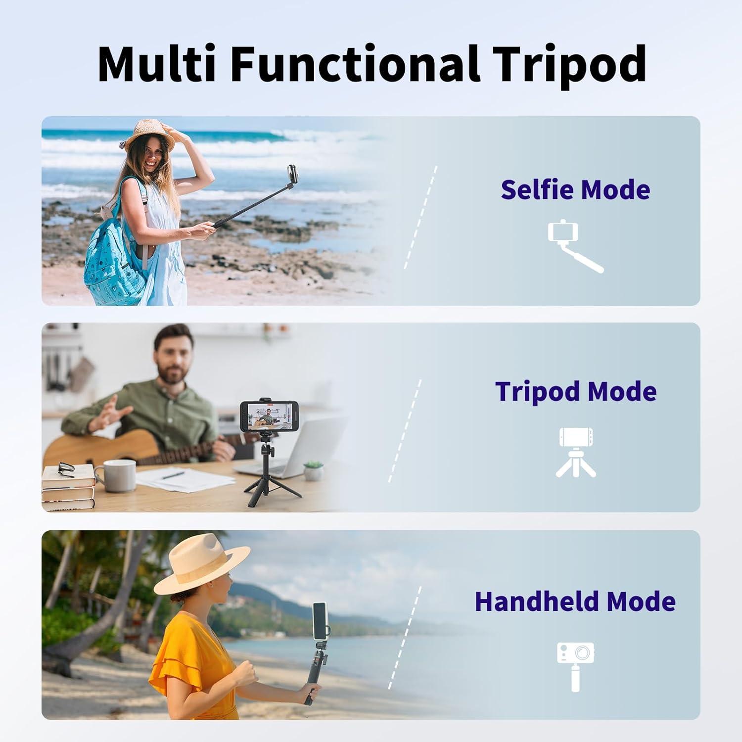 Trípode Mini Ajustable rubesee PL-1015 62.5cm para Cámara