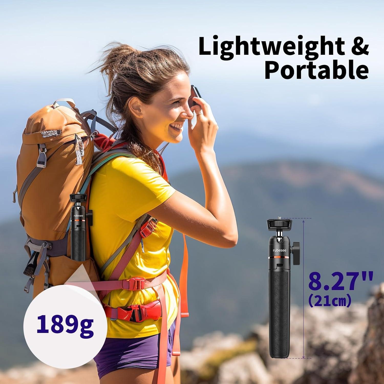 Trípode Mini Ajustable rubesee PL-1015 62.5cm para Cámara