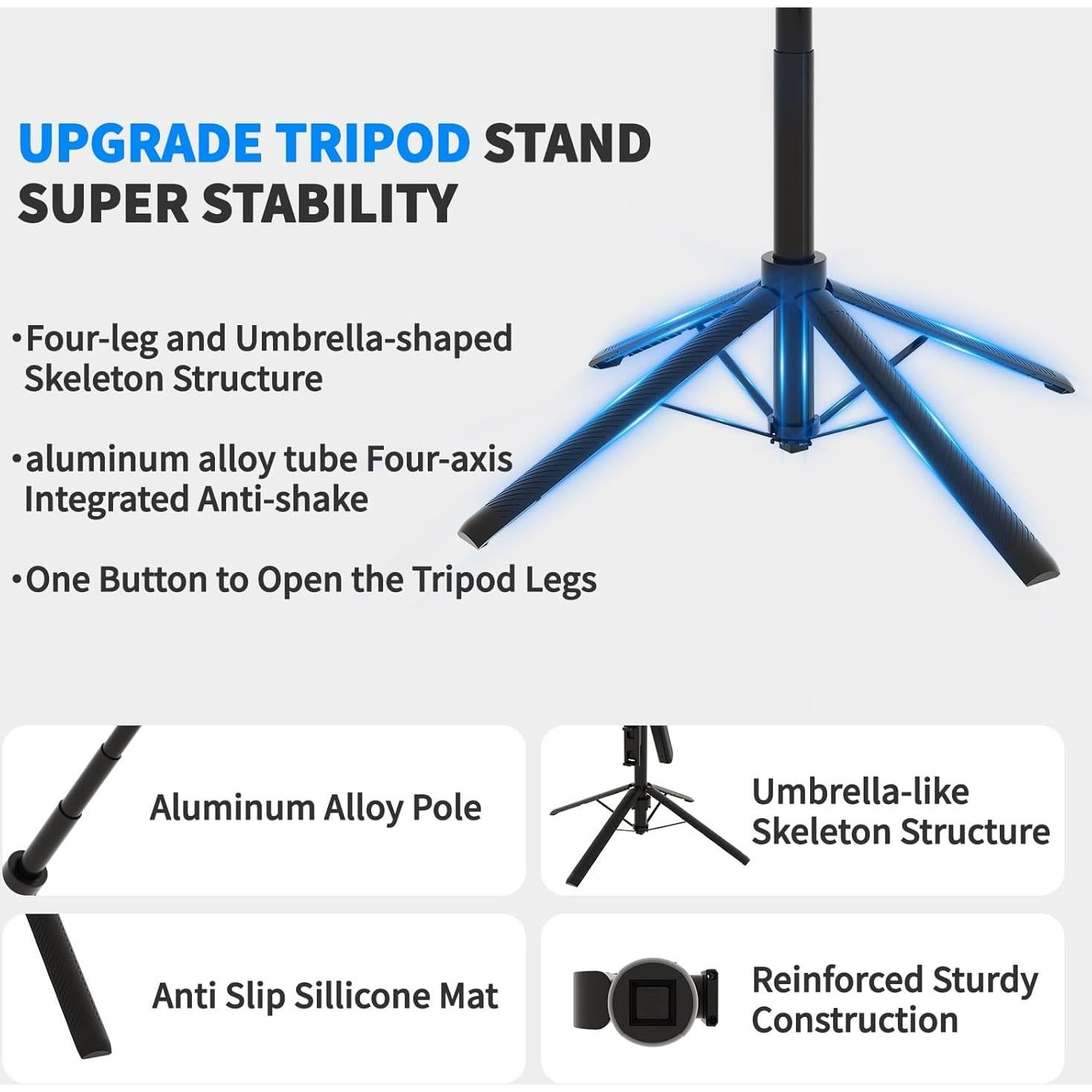 Trípode con seguimiento facial automático DreamPigeon 180 cm