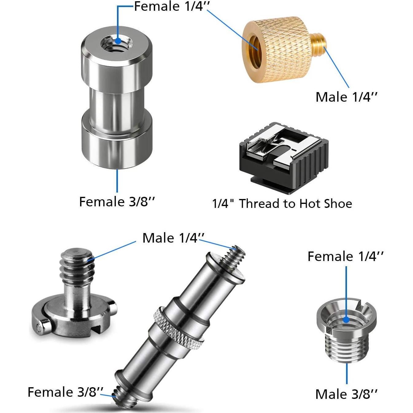 Conjunto de Tornillos para Cámara Homeet 26PCS Adaptadores