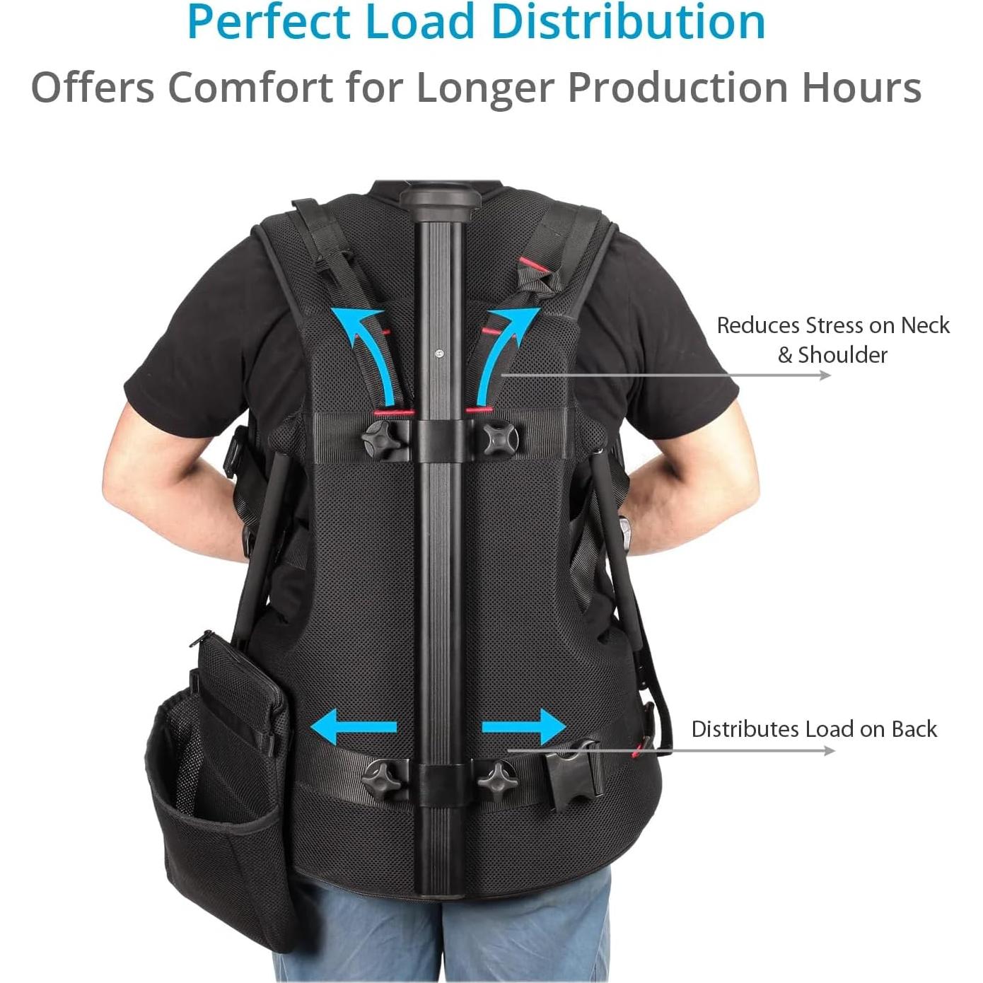 Chaleco Ergonomico FLYCAM Flowline 750N Soporte para Camara 15-19kg