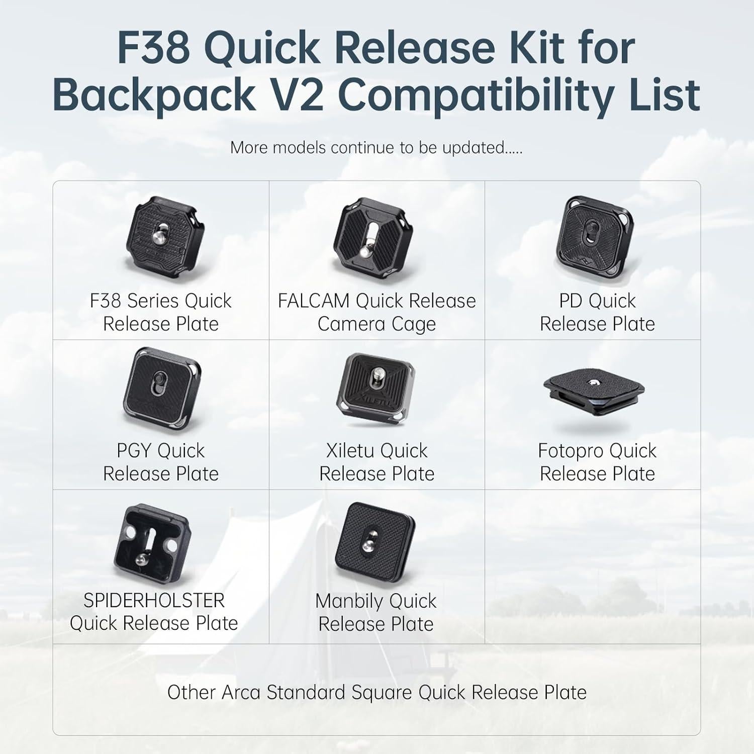 Clip de liberación rápida ULANZI F38 para mochila de cámara