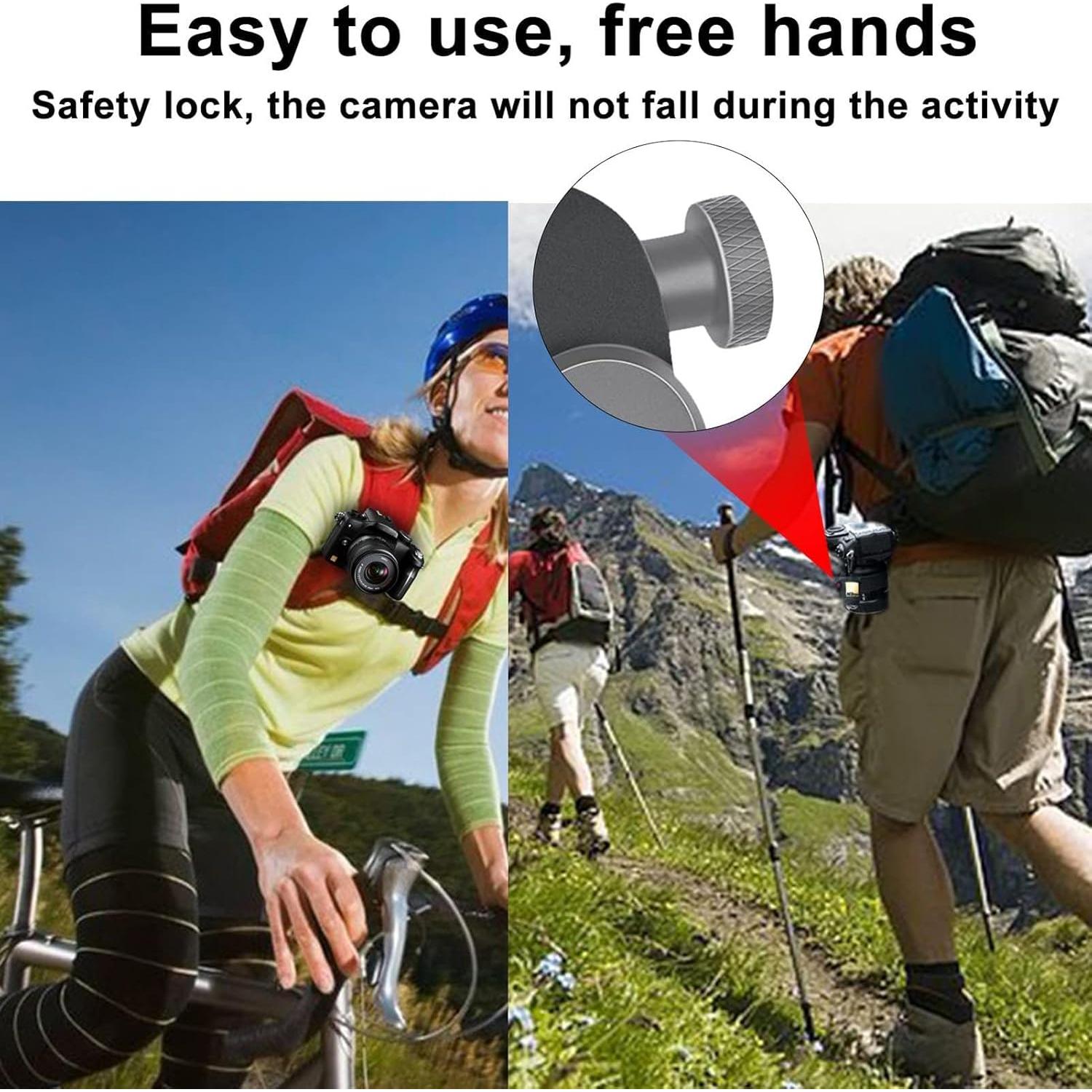 Mochila de cámara con clip de liberación rápida Kasin Azul