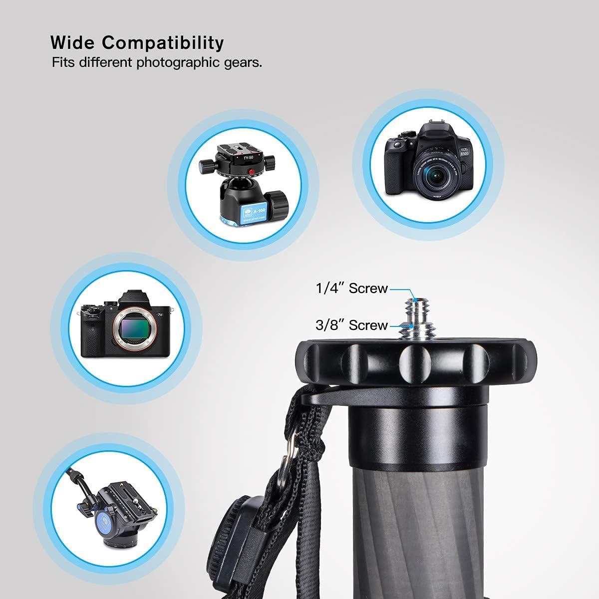 Monopie SIRUI AM-326M de Fibra de Carbono 6 Secciones 10kg