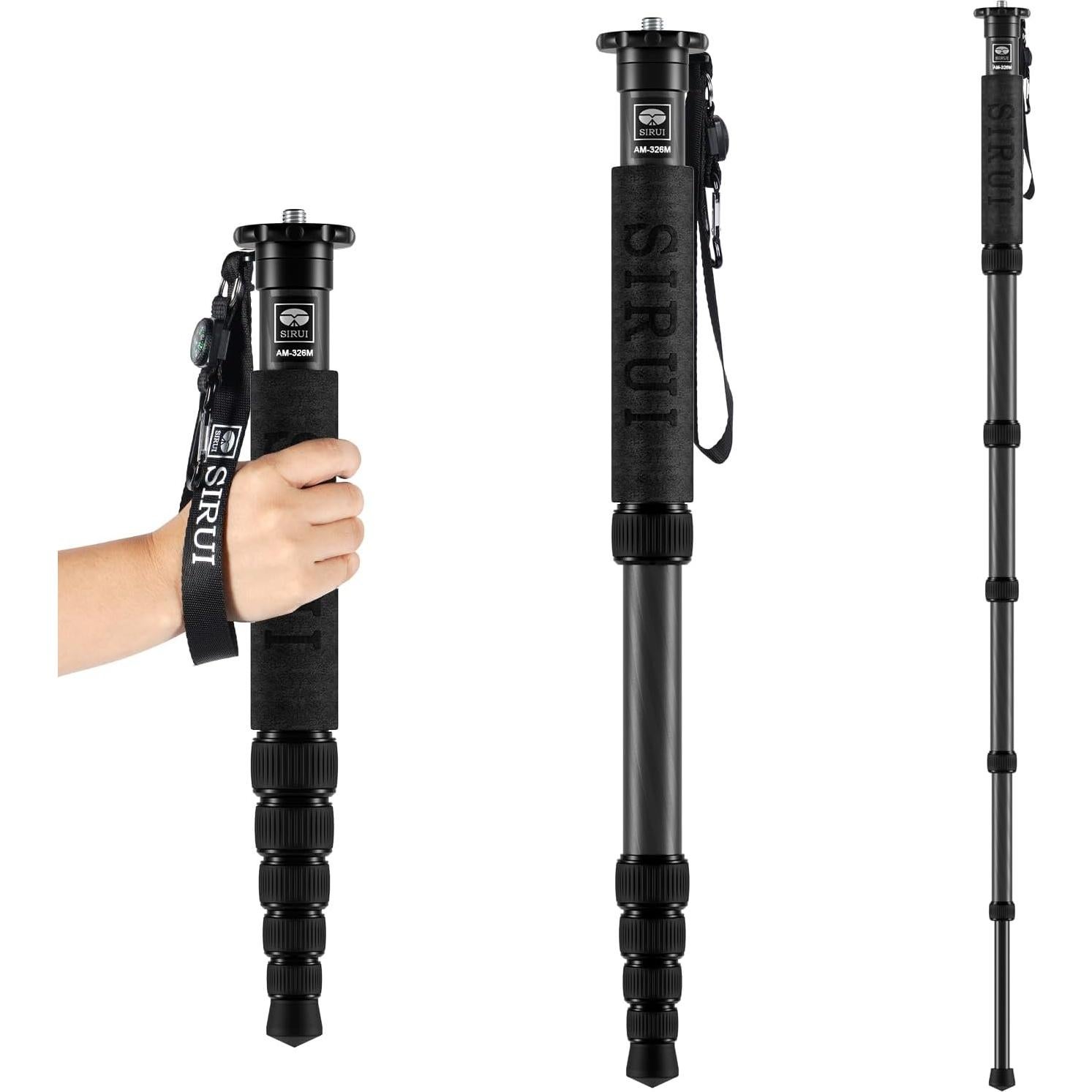 Monopie SIRUI AM-326M de Fibra de Carbono 6 Secciones 10kg