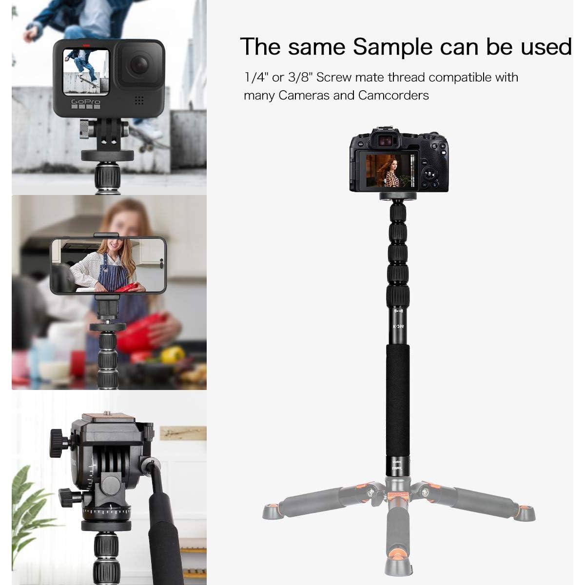 Monopod Koolehaoda K-266 155cm Aluminio Plegable para Cámara