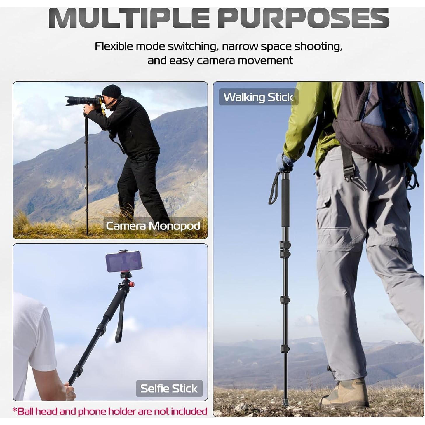 Monopod KLIOMAX 62" (157.48 cm) para cámaras y celulares