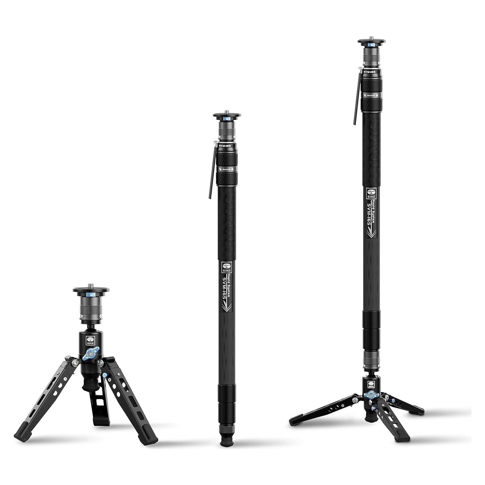 Monopie SIRUI SVM-165 de Fibra de Carbono 165 cm 10 kg